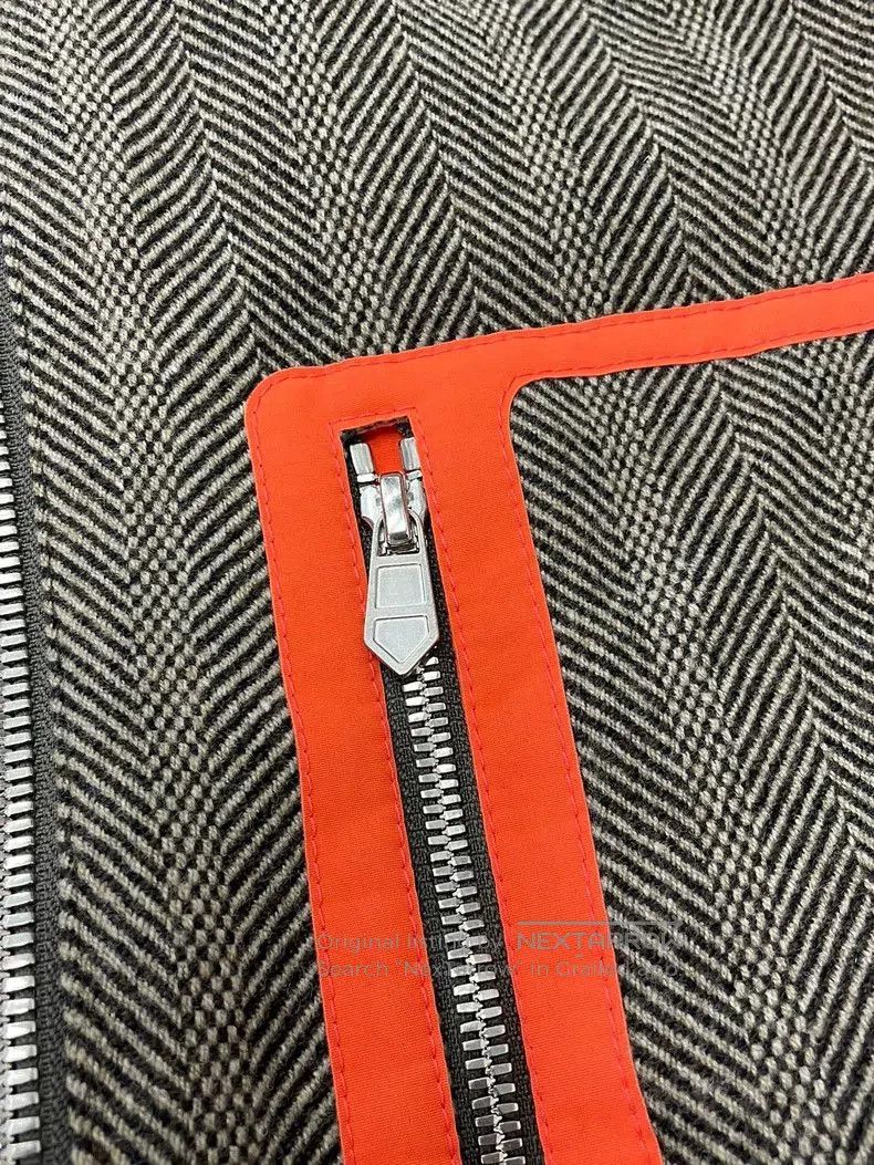 Hermes Hermes Men's Gray Wool Hooded Jacket. Size US M / EU 48-50 / 2 - 2 Thumbnail