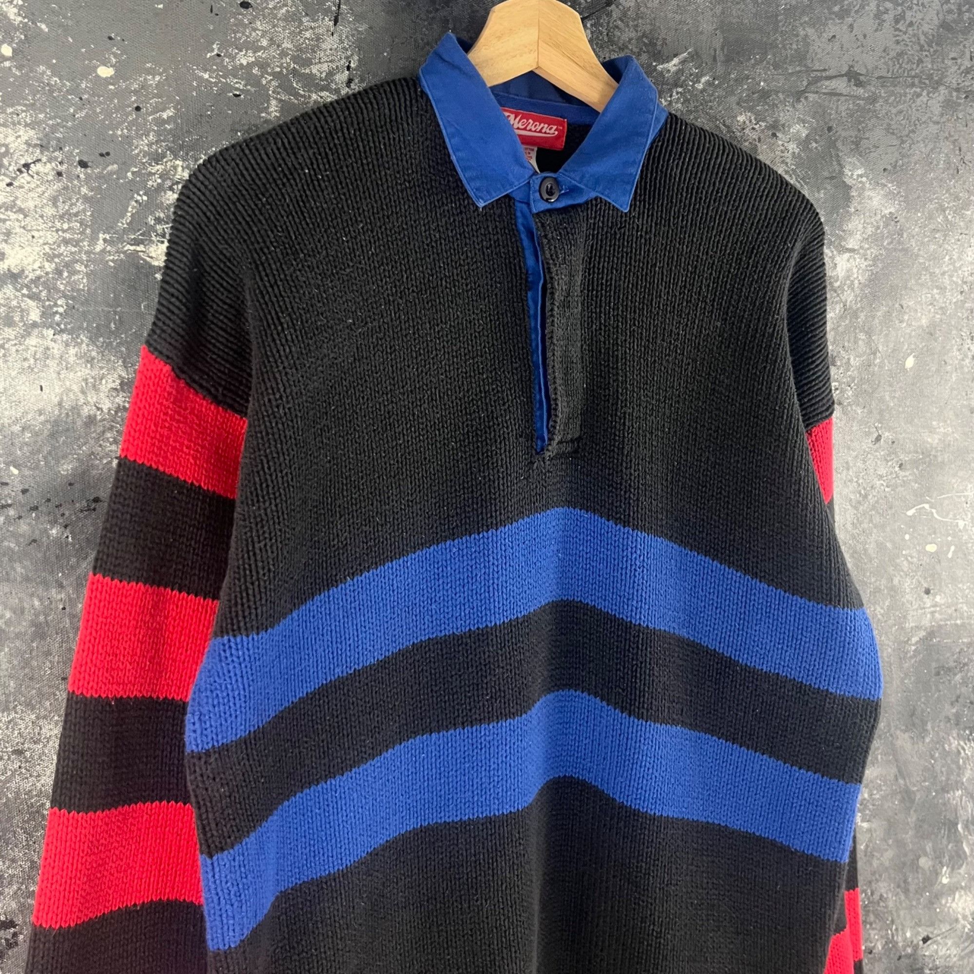 Vintage Vintage 90’s Rughy Knit sweater Size US M / EU 48-50 / 2 - 2 Thumbnail