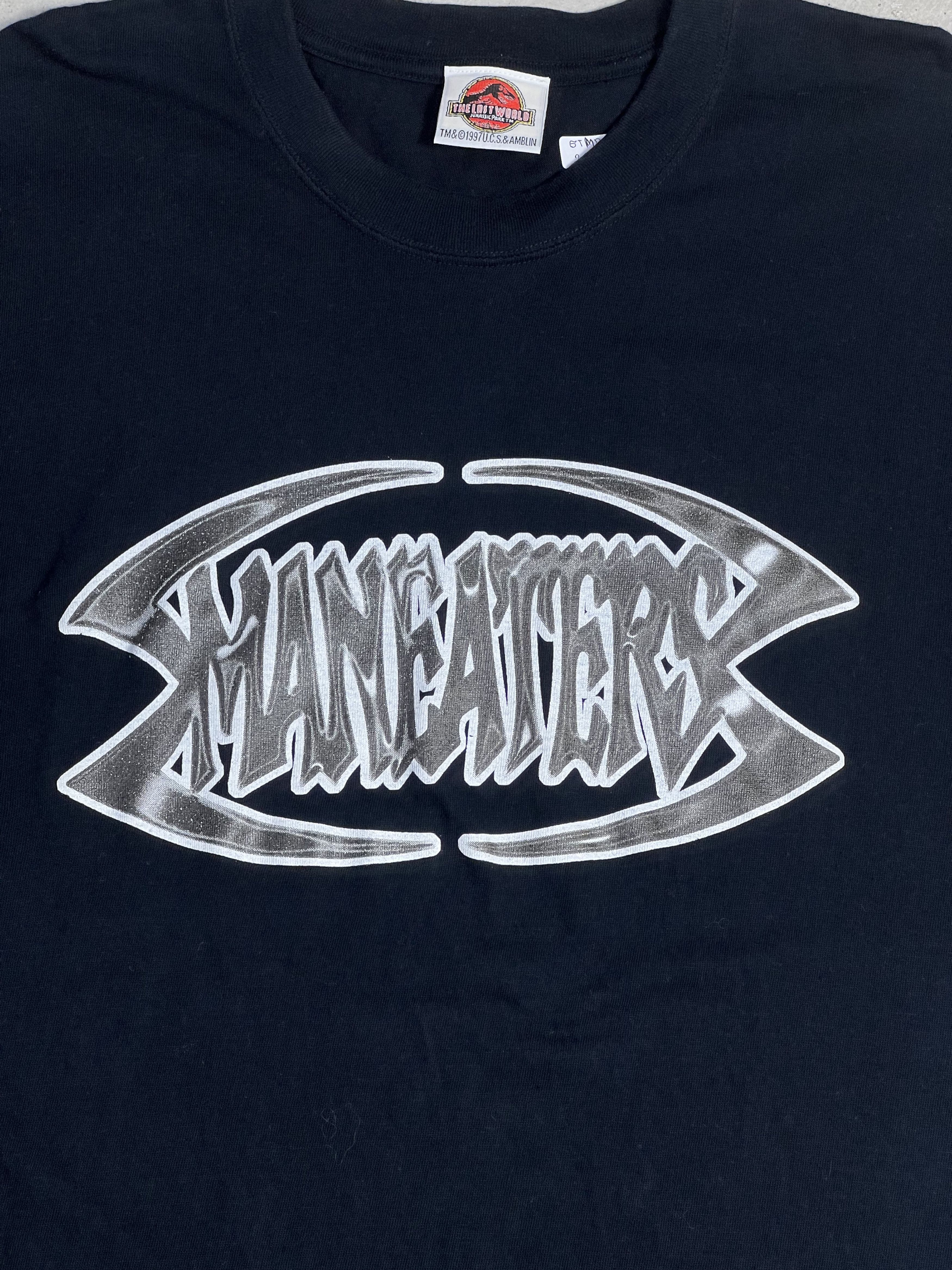 Vintage Vtg 90s Man Eaters Jurassic Park Movie Promo Tee (L) GTMD992 Size US L / EU 52-54 / 3 - 2 Thumbnail