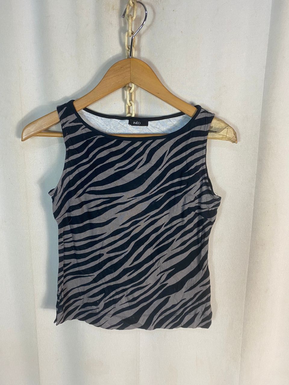 Yohji Yamamoto Ined tiger stripe tanktop shirt Size S / US 4 / IT 40 - 9 Thumbnail