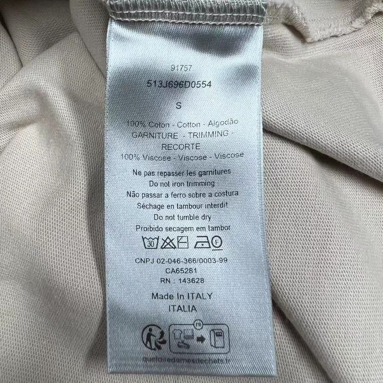 Dior Dior Embroidered Logo Short Sleeve T-2505 Size US S / EU 44-46 / 1 - 5 Thumbnail