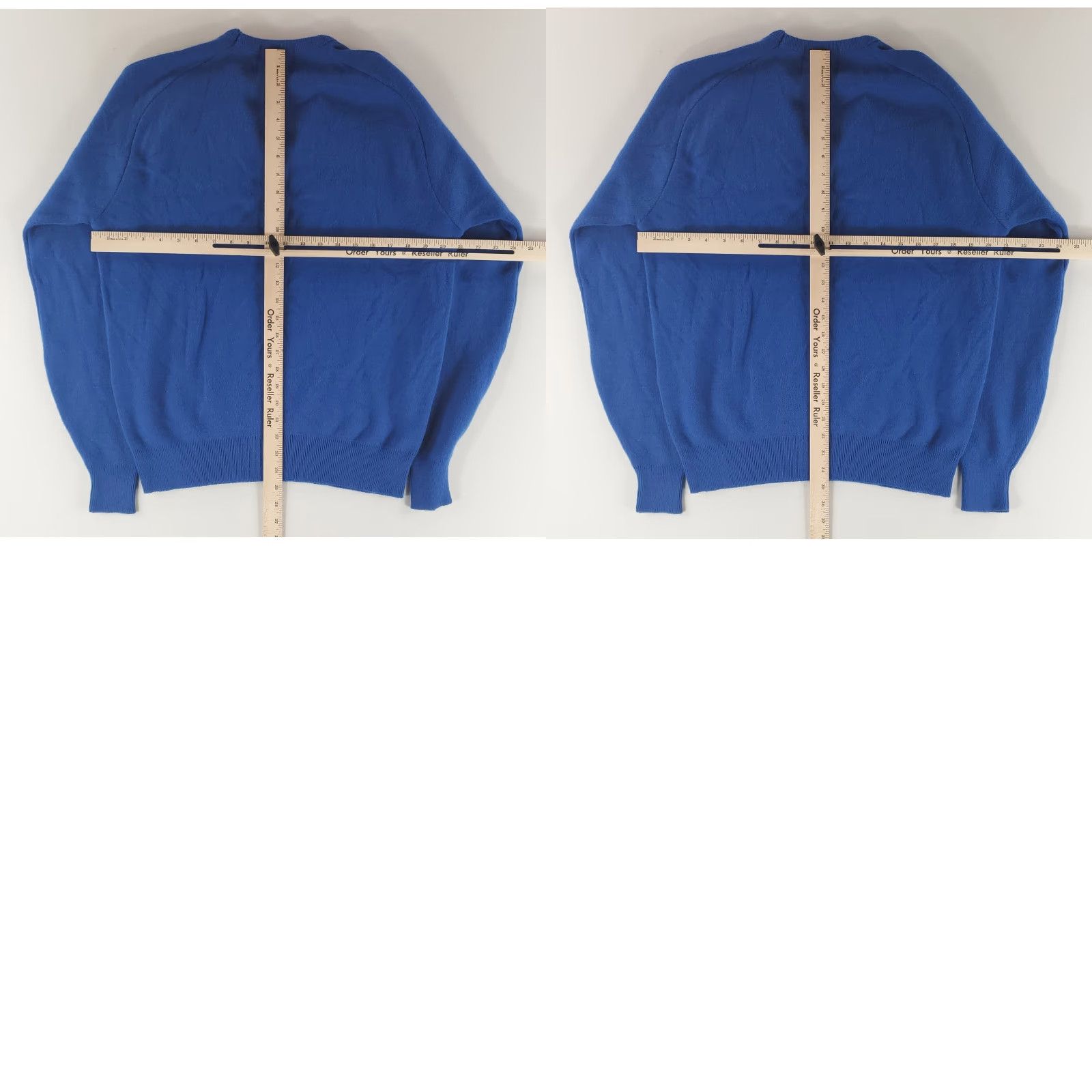 Vintage VTG Kansas Basketball Band Sweater Pine State Blue Mens L V Neck Pullover State Popular 80s Decade Men Size US L / EU 52-54 / 3 - 8 Thumbnail