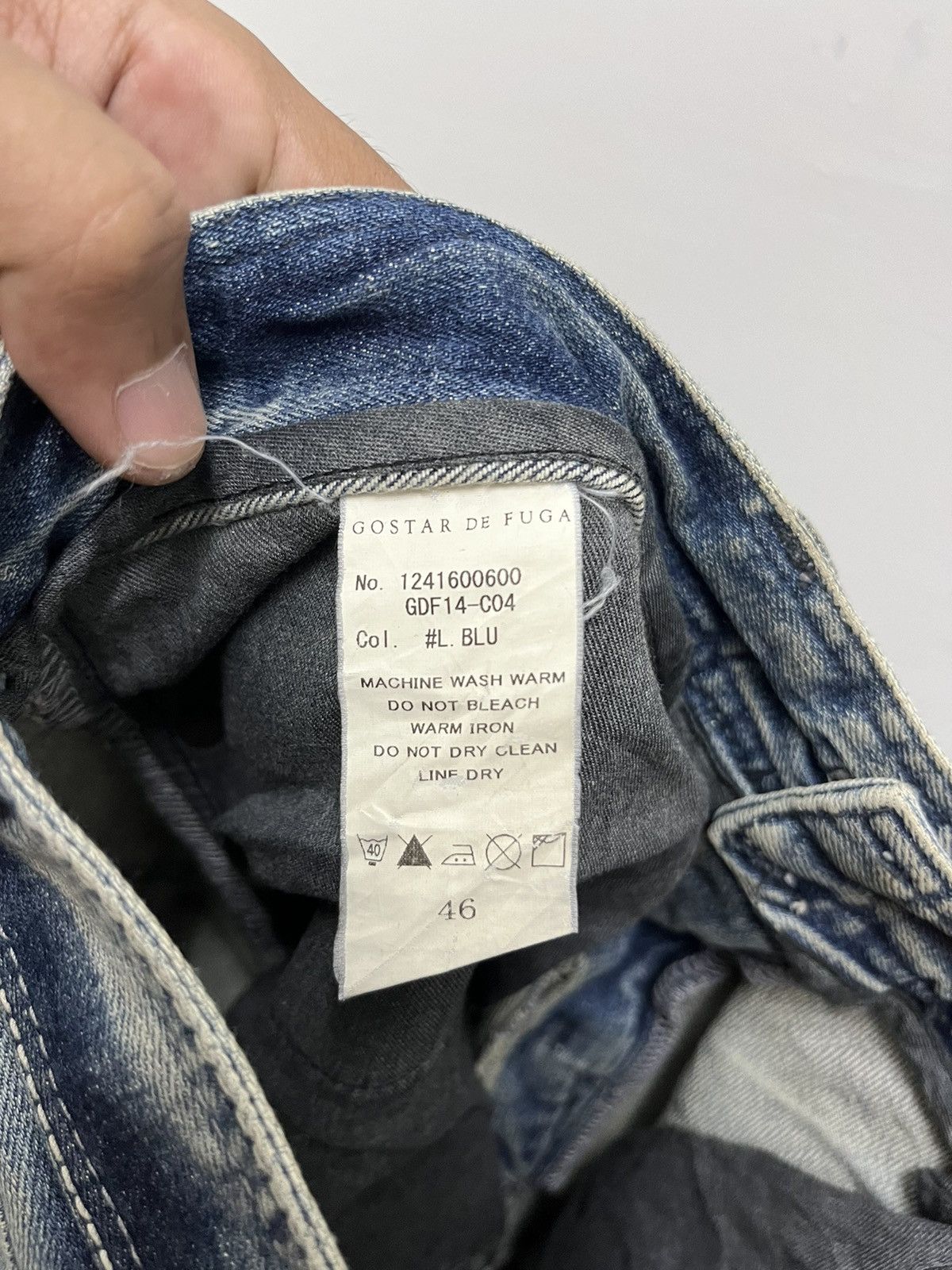 Japanese Brand Gostar De Fuga Japan Skinny Rusty Distressed Denim Pants Size US 33 - 15 Thumbnail