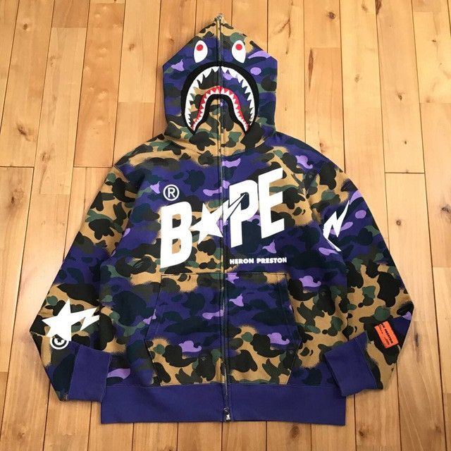 Bape × Heron Preston Bape x Heron Preston Full Zip Shark