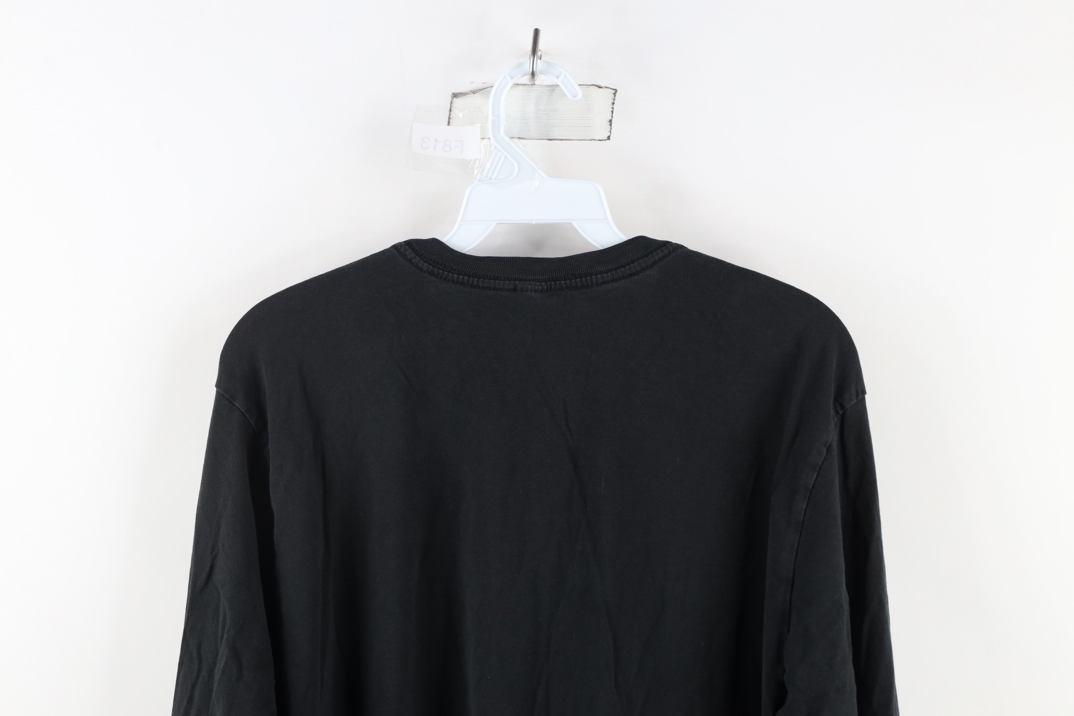 Vintage Vintage 90s Streetwear Long Sleeve T-Shirt Black Cotton Size US L / EU 52-54 / 3 - 6 Thumbnail