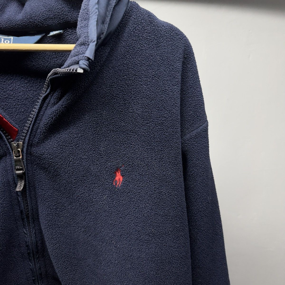 Vintage Polo Ralph Lauren Polartec Hooded Zip Up Fleece ERD Grunge Size US XXL / EU 58 / 5 - 5 Thumbnail