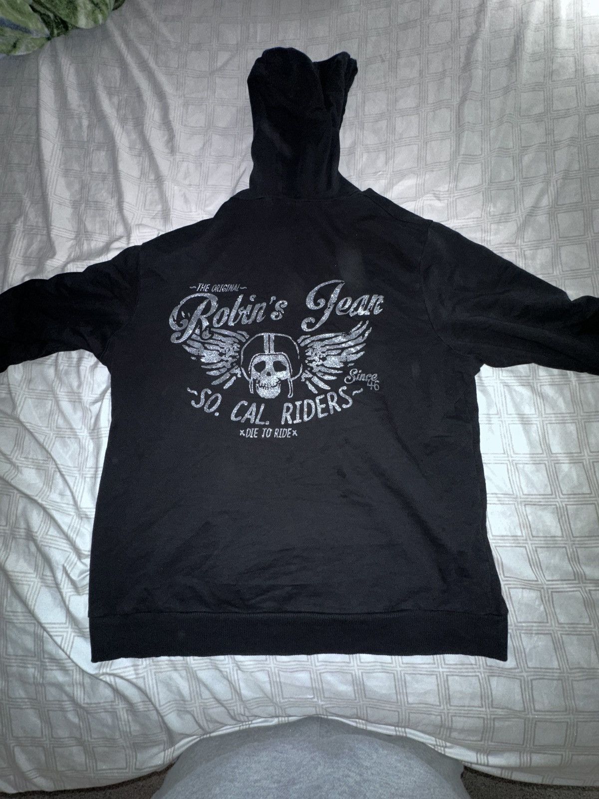 Robins Jeans Robin Jeans Black Zip up jacket Size US XL / EU 56 / 4 - 7 Thumbnail
