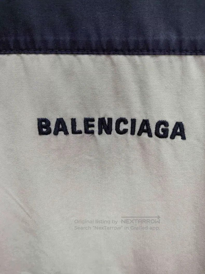 Balenciaga Balenciaga Khaki Colorblock Windbreaker Zip-Up Jacket Size US S / EU 44-46 / 1 - 5 Thumbnail