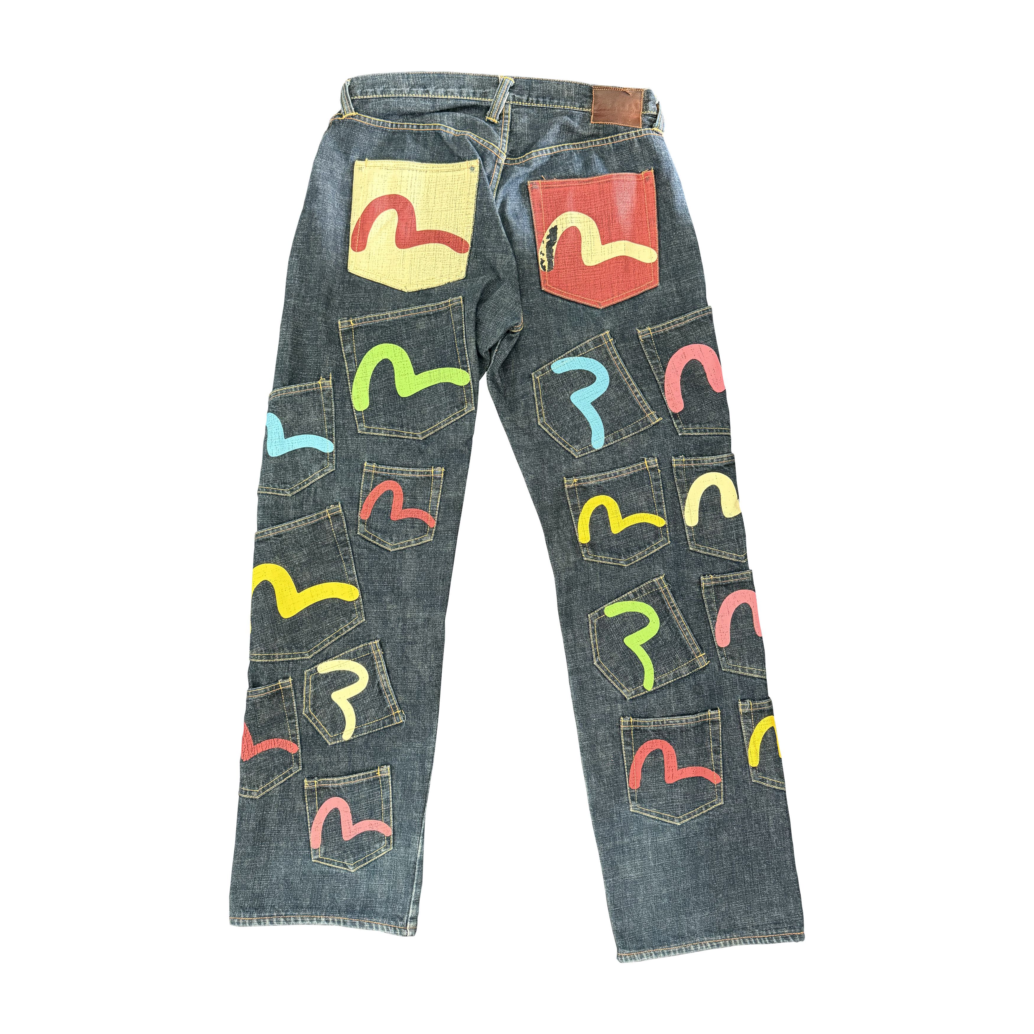 EVISUジーンズ　LOT 2001 サイズ32×32 Evisu Jeans W32 Lot 2001 No.2 21oz EXTRA HEAVY DENIM Straight From