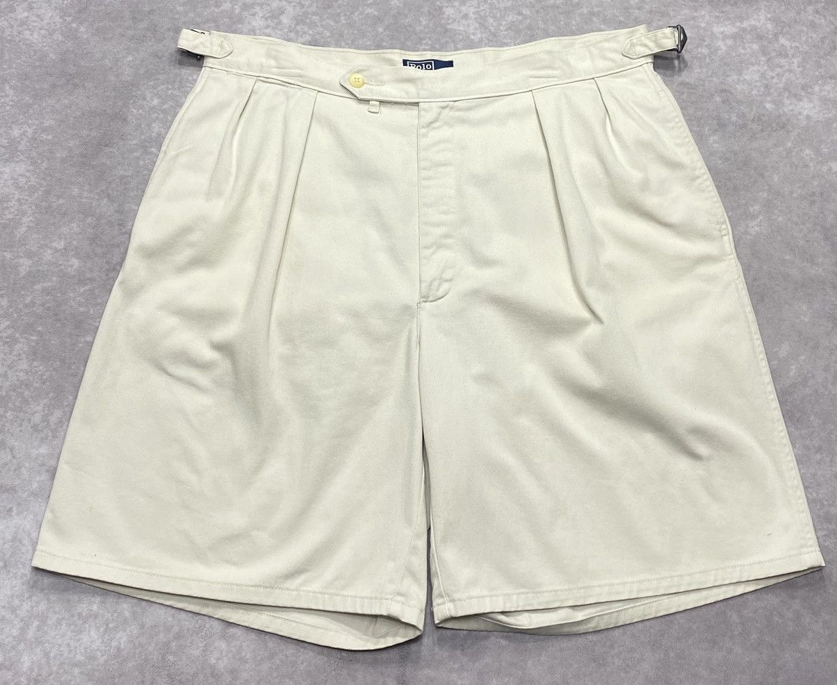 Polo Ralph Lauren 90’s Vintage Polo Ralph Lauren Crest Chino Shorts Size US 36 / EU 52 - 1 Thumbnail