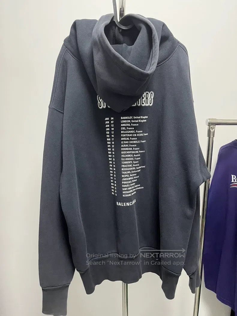 Balenciaga Balenciaga Purple Band Portrait Hooded Sweatshirt Size US XS / EU 42 / 0 - 2 Thumbnail