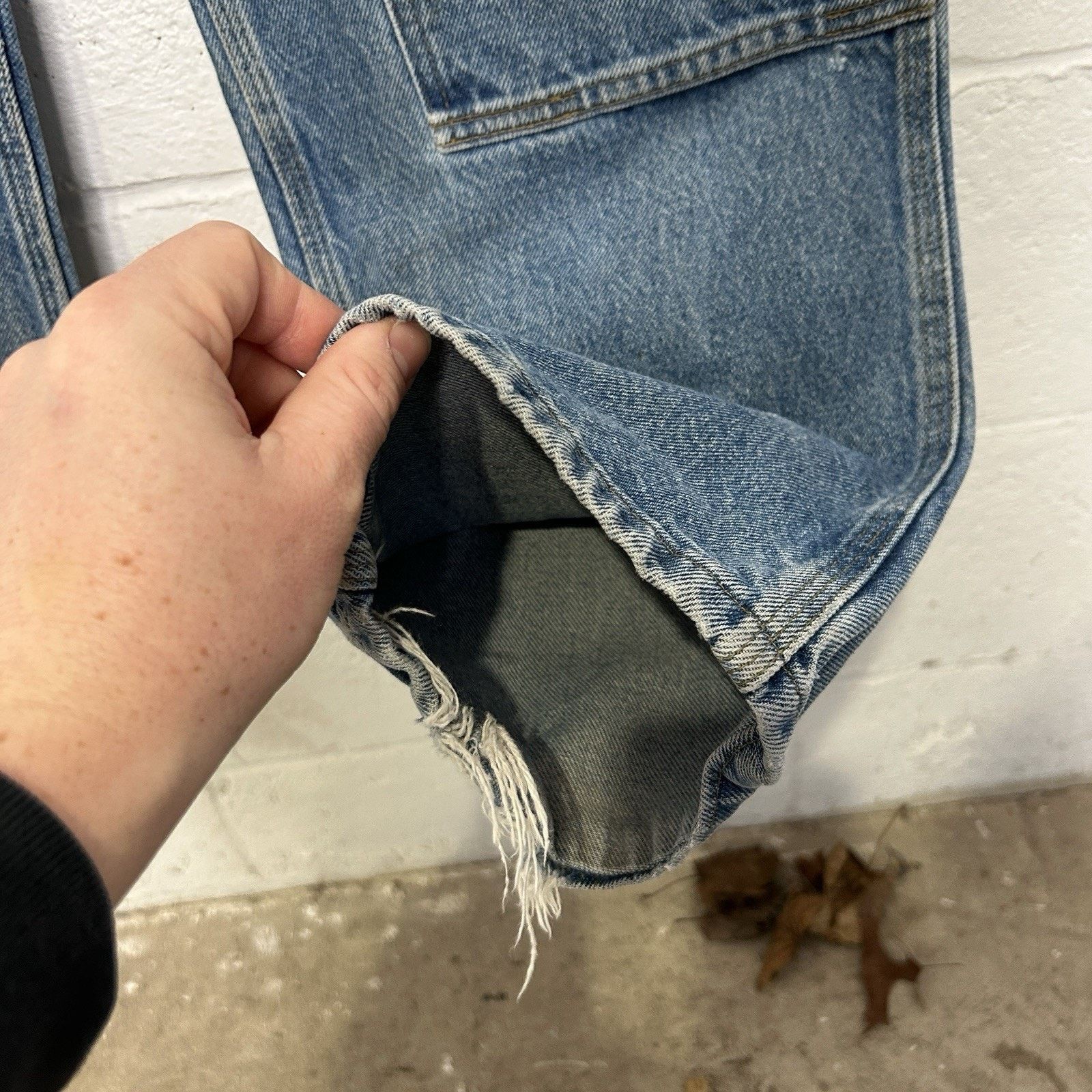 Carhartt Vintage Carhartt Logger Denim DoubleKnee Pants “Darkstone” Size US 32 / EU 48 - 12 Thumbnail
