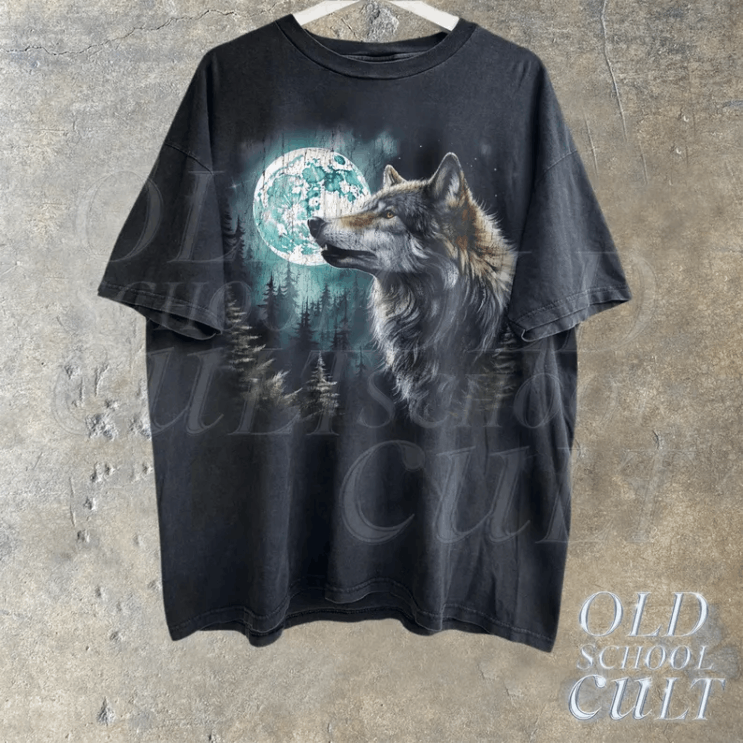 Japanese Brand × Vintage Vintage Wolf 90s Graphic Shirt, Wolf Lovers Retro Tee Size US L / EU 52-54 / 3 - 1 Thumbnail