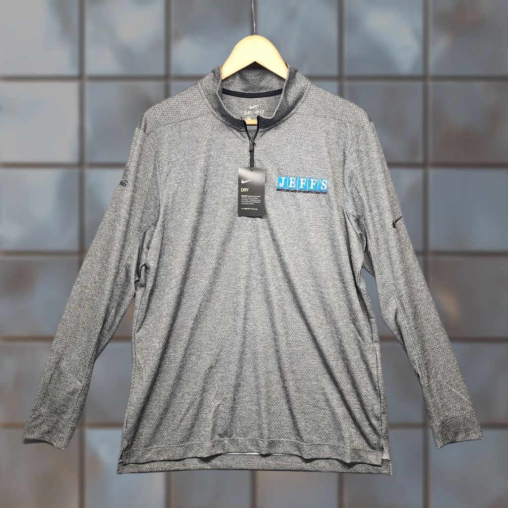 Nike Nike Dri-Fit 1/4 Zip Pullover Shirt Mens Large Grey Jeff's Motorcars ASC Warranty New Size US L / EU 52-54 / 3 - 1 Thumbnail