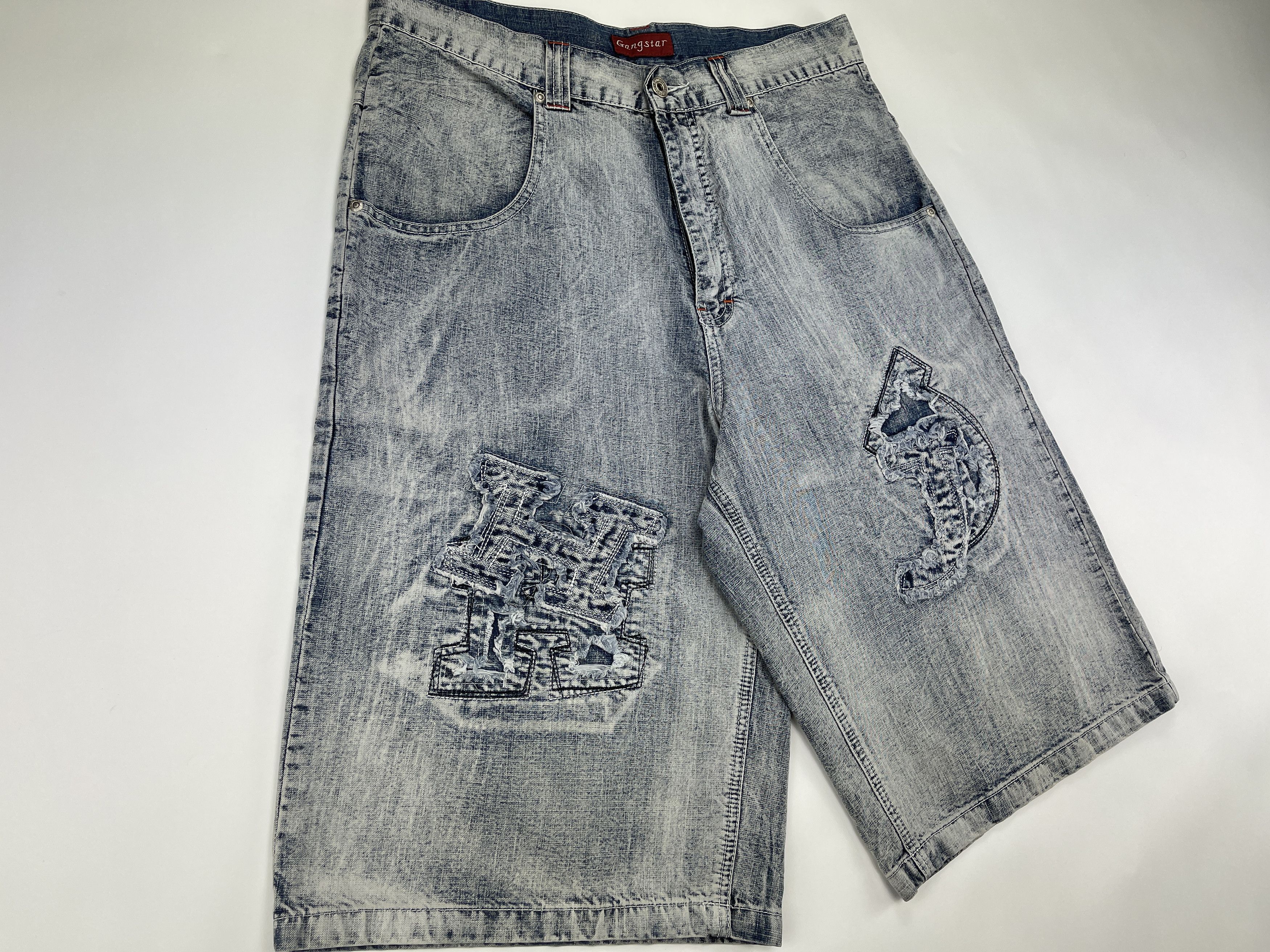 Other Gangstar jeans shorts, vintage baggy denim, 90s hip hop W 34 Size US 34 / EU 50 - 3 Thumbnail