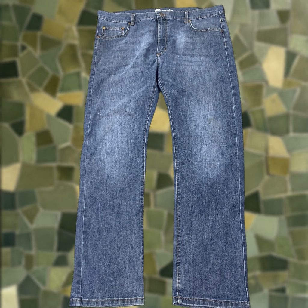 Wrangler VINTAGE Wrangler Jeans Mens 38x31 Blue Stretch Denim Straight Five Pocket 87WMMSD Mens Size US 38 / EU 54 - 1 Thumbnail