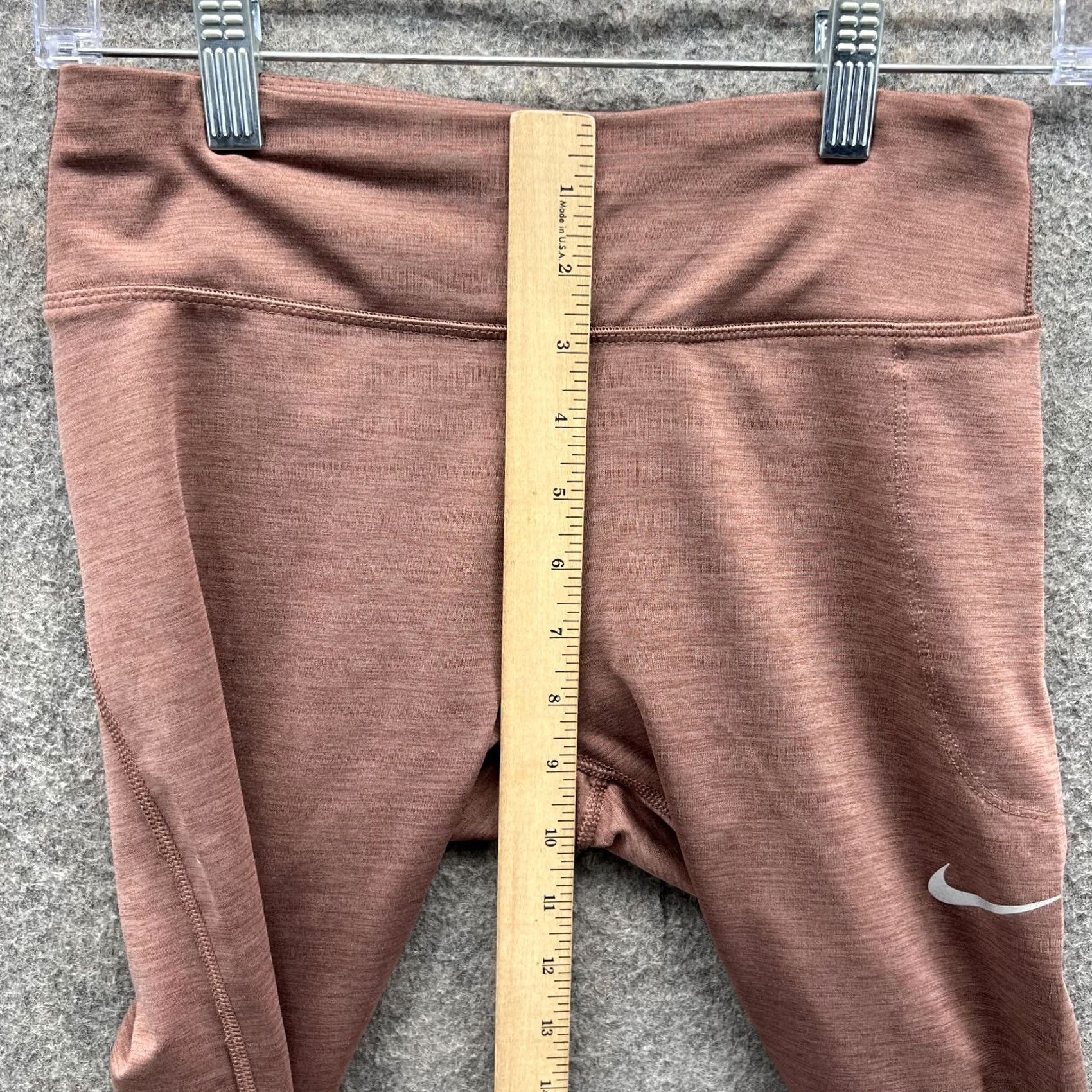 Nike Nike Leggings Women Small Pants Drawstring Orange Yoga Outdoors Athletic Soft Size 28" / US 6 / IT 42 - 6 Thumbnail