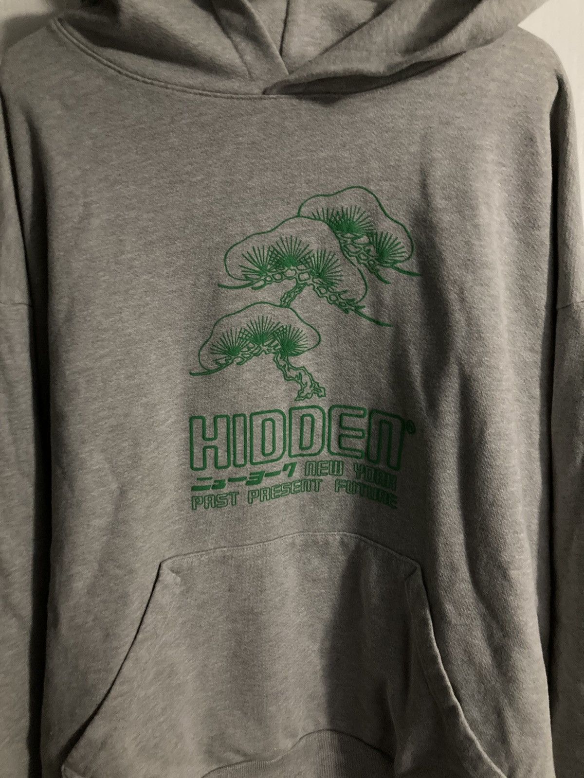 image of Hidden French Terry Mushroom Hoodie in Grey, Men's (Size 2XL)