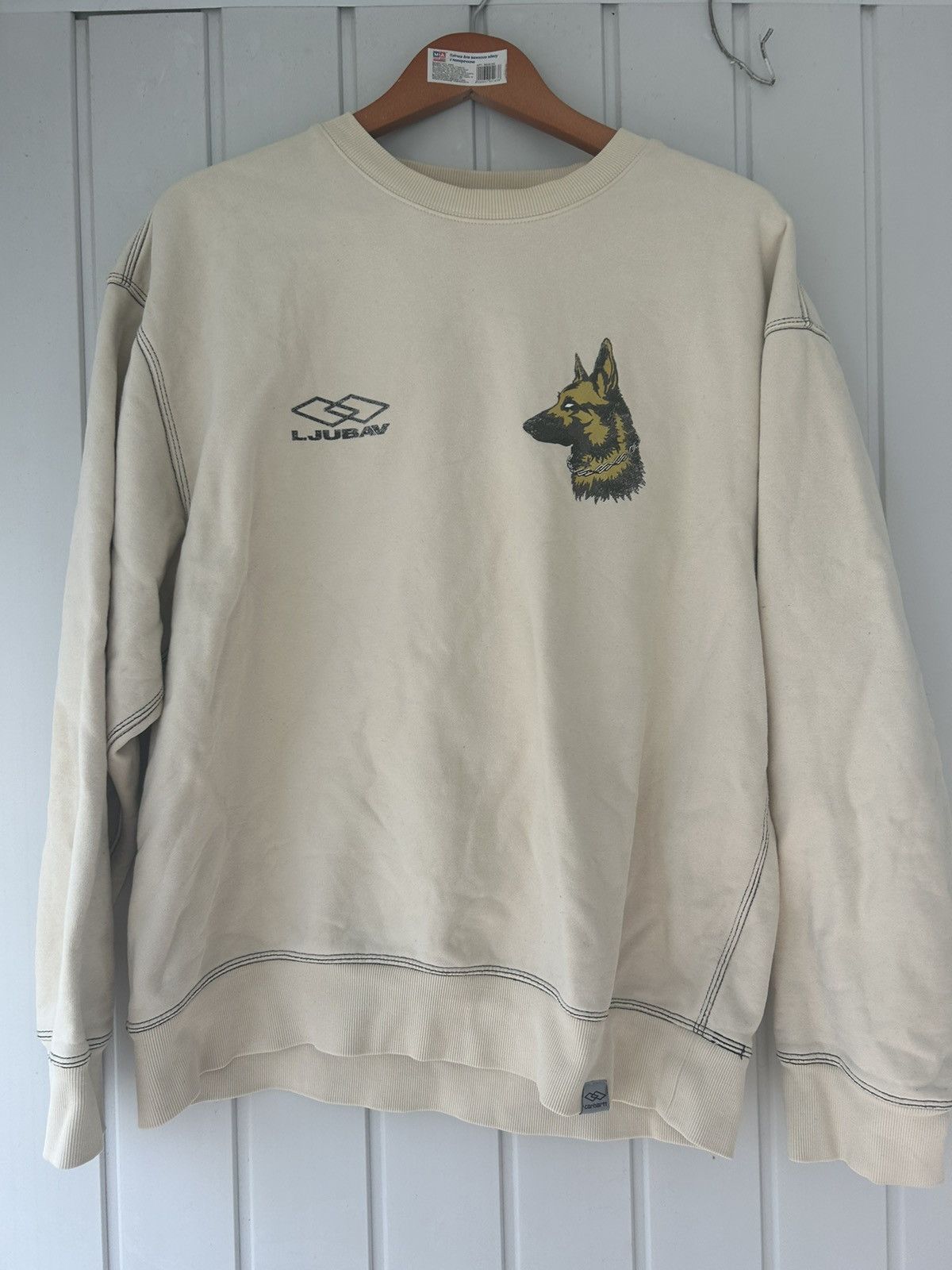 Carhartt × Carhartt Wip × Rap Tees Carhartt WIP x Ljubav Nebraska sweatshirt rare german rapper Size US L / EU 52-54 / 3 - 1 Thumbnail