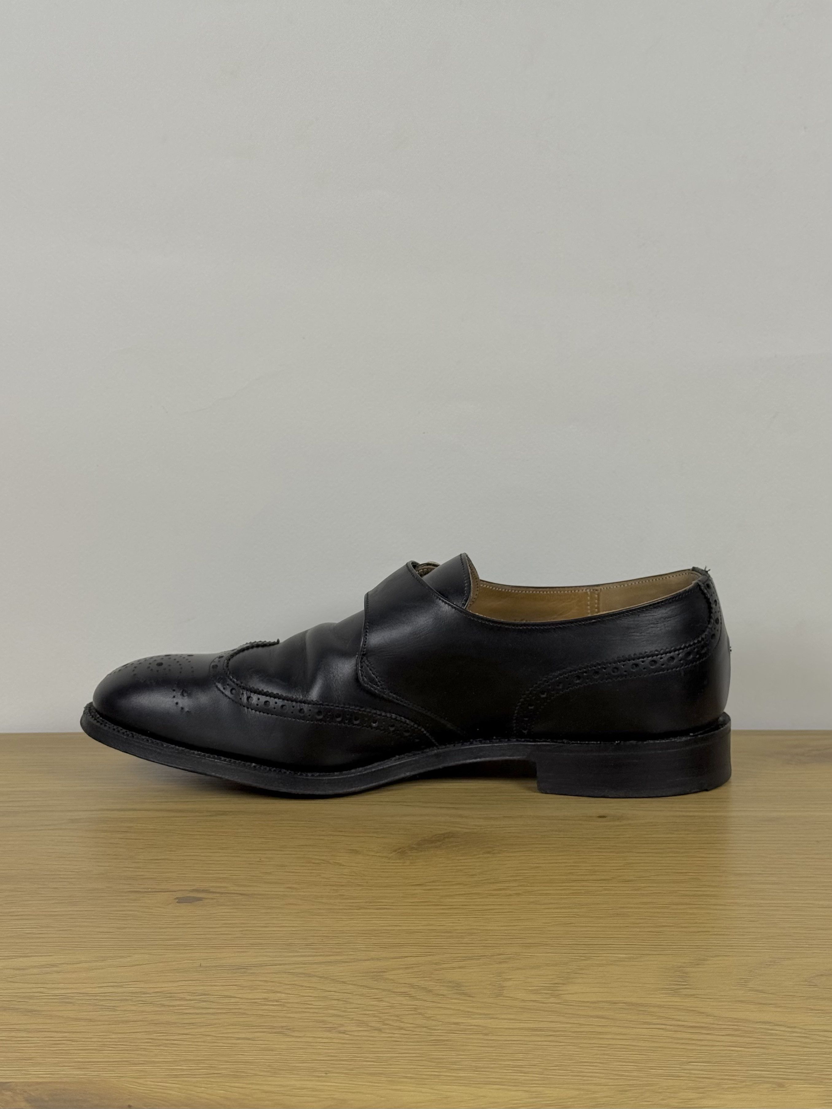 Cheaney Men's Cheaney Black Monk Brogue Shoes US10 Size US 10 / EU 43 - 5 Thumbnail