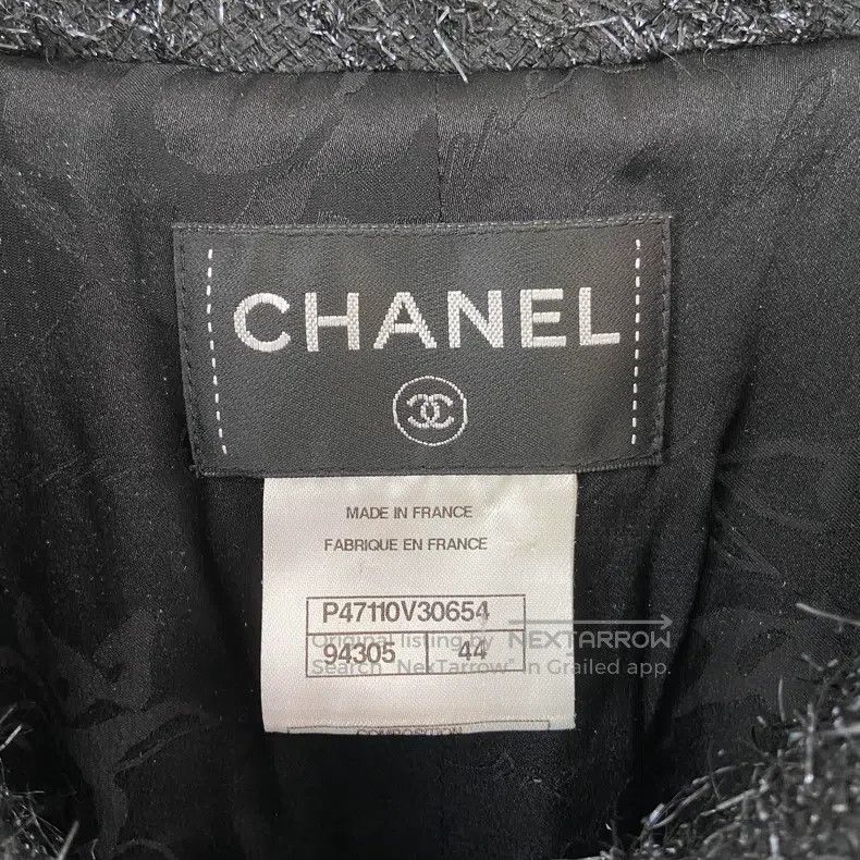Chanel Chanel Earth Series Black Glitter Coat Size M / US 6-8 / IT 42-44 - 6 Thumbnail