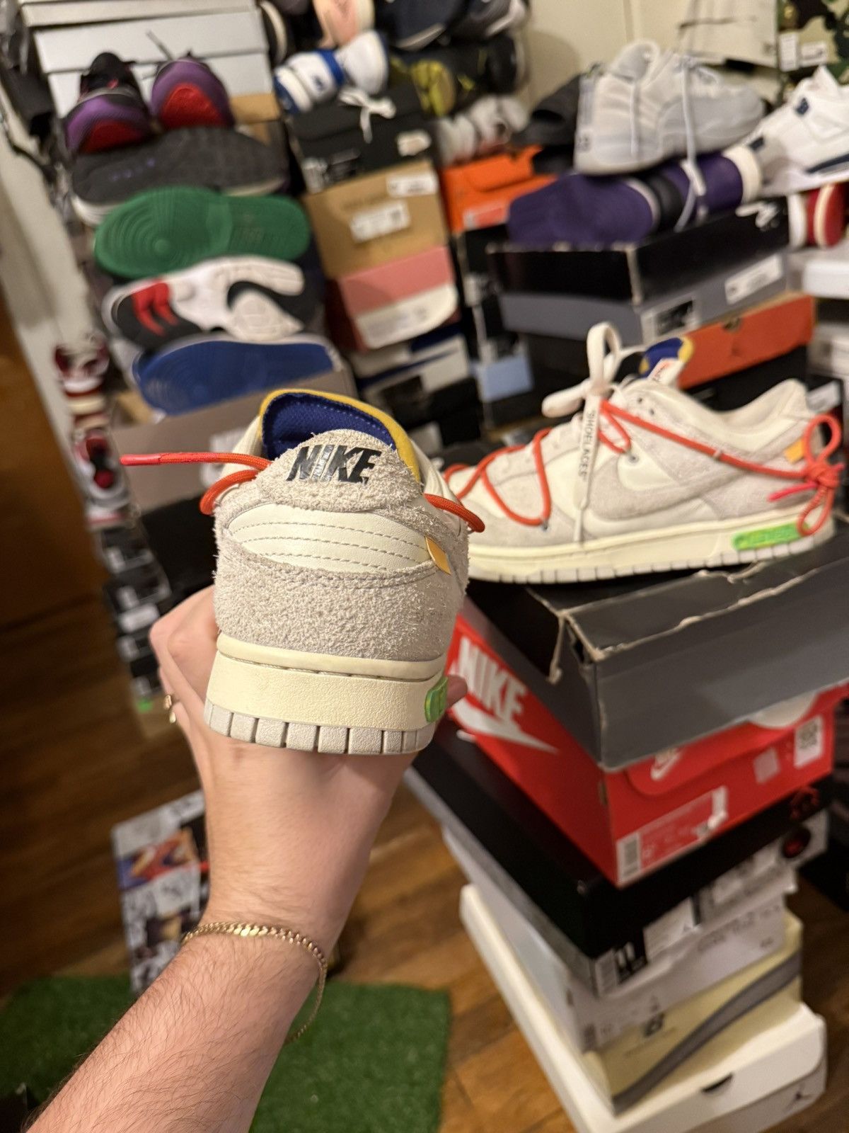 Nike × Off-White Nike off white dunk lot 13 size 9 Size US 9 / EU 42 - 4 Thumbnail