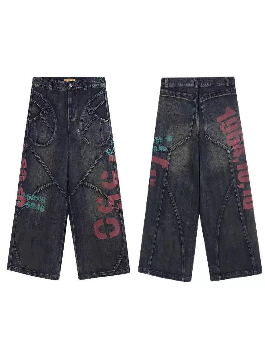 Designer × Japanese Brand Vintage Hip Hop Street Style Loose Casual Pants Size US 31 - 4 Thumbnail