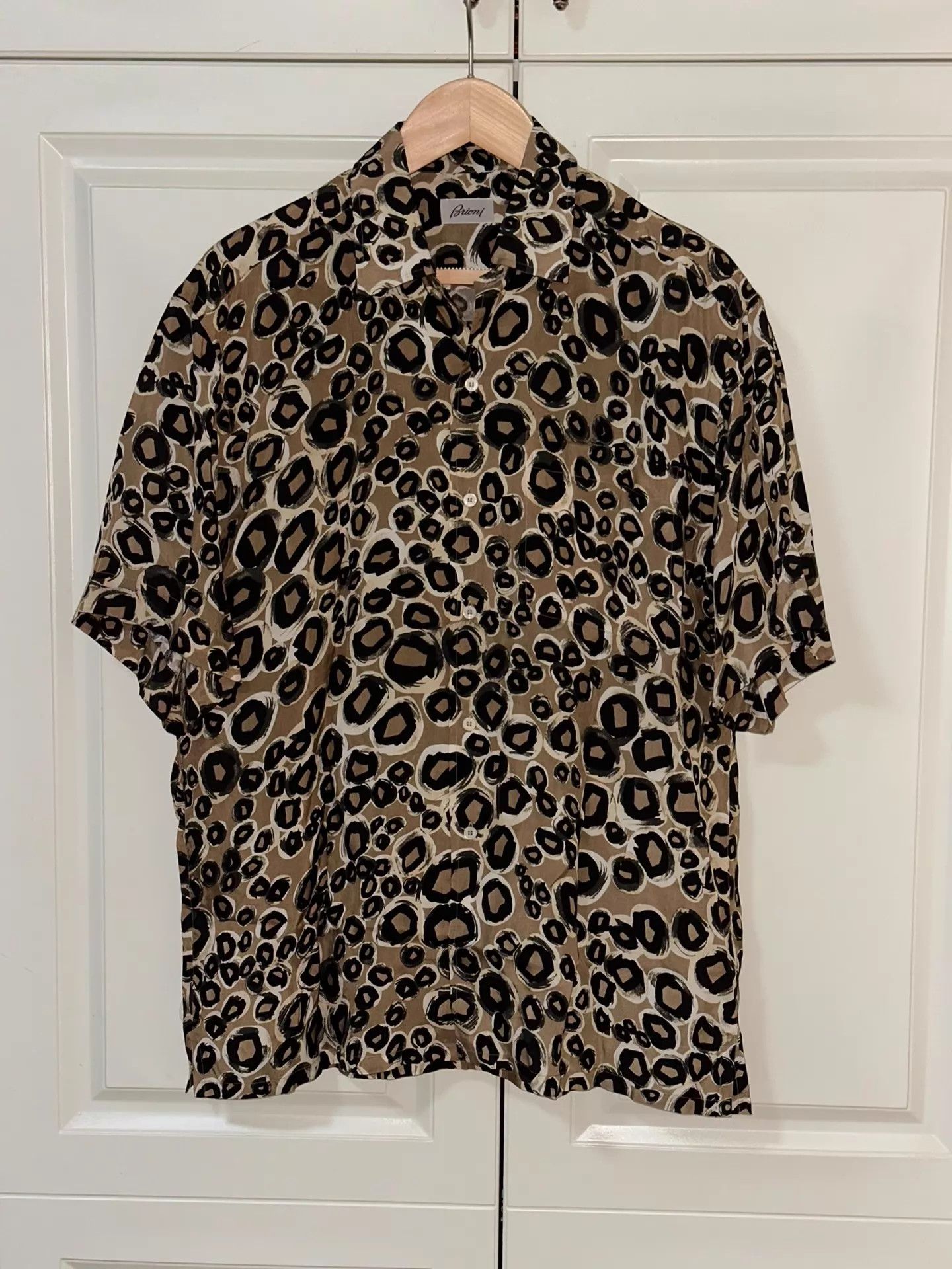 Brioni Brioni 100% Silk Oversized Shirt M (Fits 46-50) Size US M / EU 48-50 / 2 - 1 Thumbnail