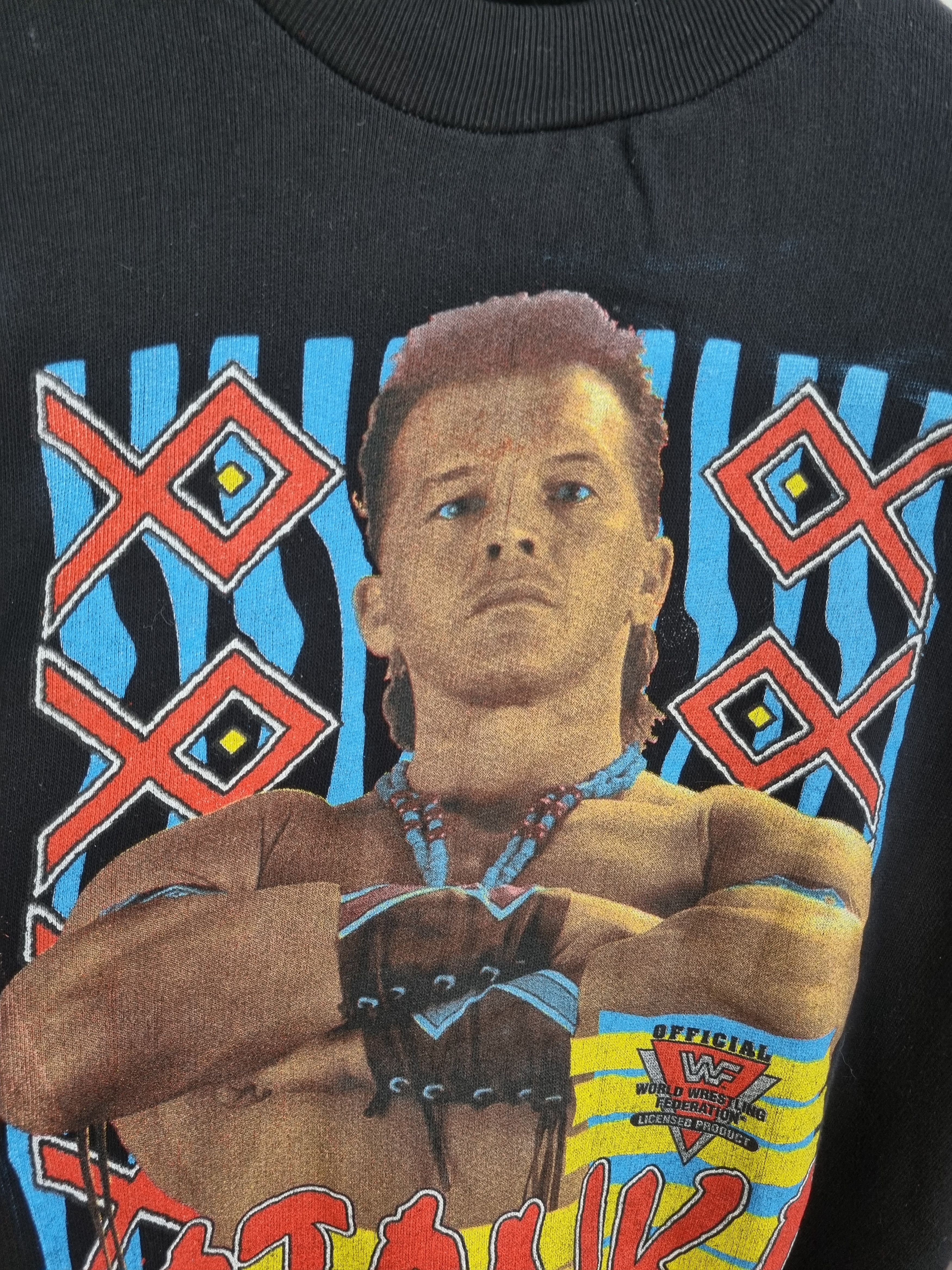 Vintage × WWE × WWF 92' Tatanka Big Portret TitanSport Wresling Sweatshirt Size US M / EU 48-50 / 2 - 5 Thumbnail