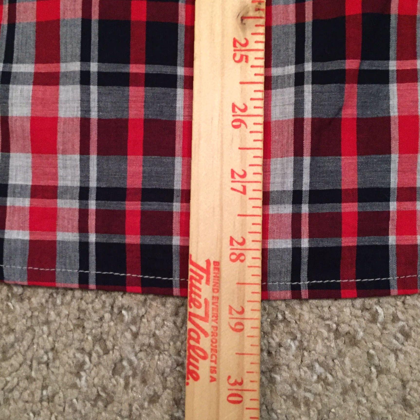 Old Navy Old Navy Shirt Mens Slim Red Black Plaid Long Sleeve Button-Up Size S Size US S / EU 44-46 / 1 - 7 Thumbnail