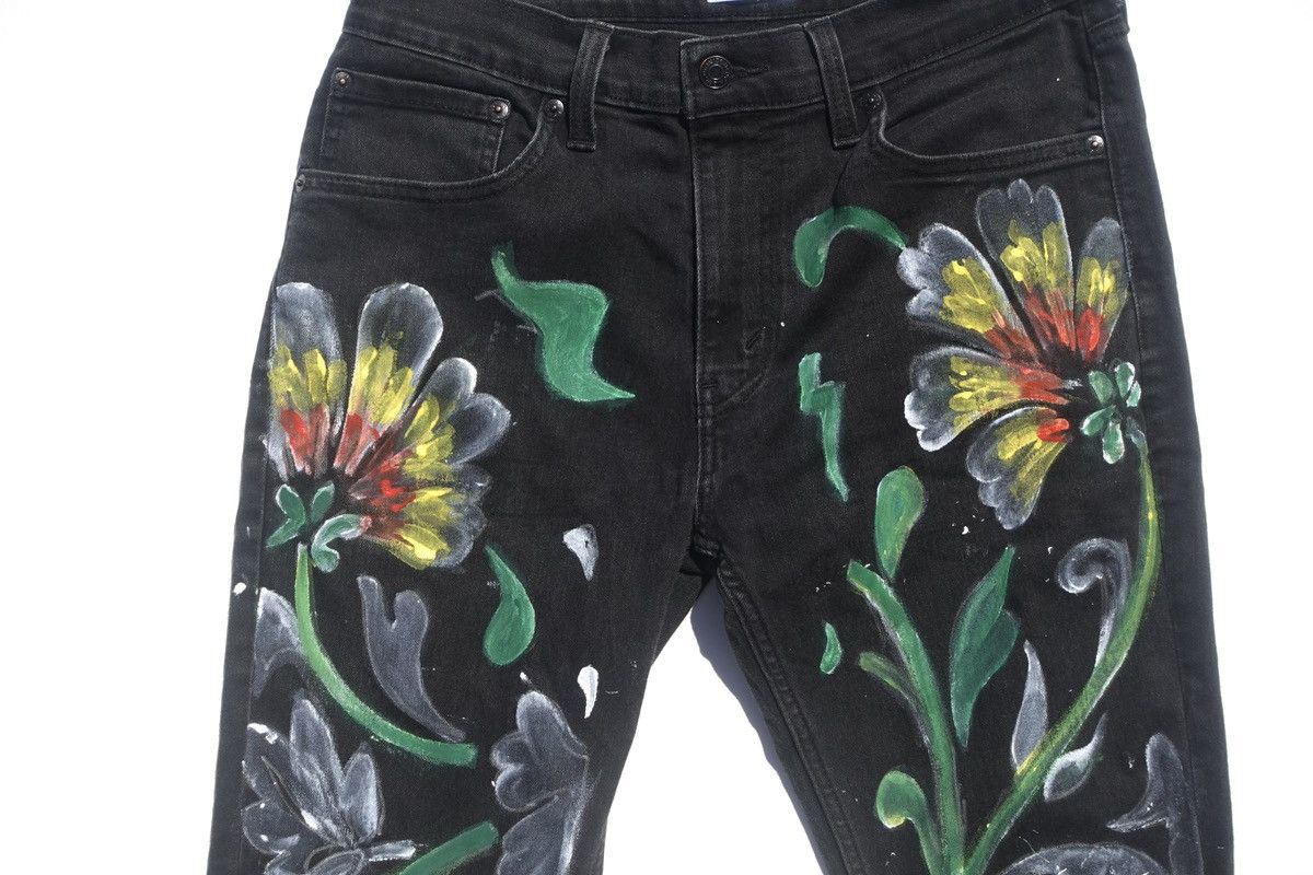 Levi's Abstract growing flower jeans Size US 32 / EU 48 - 11 Thumbnail