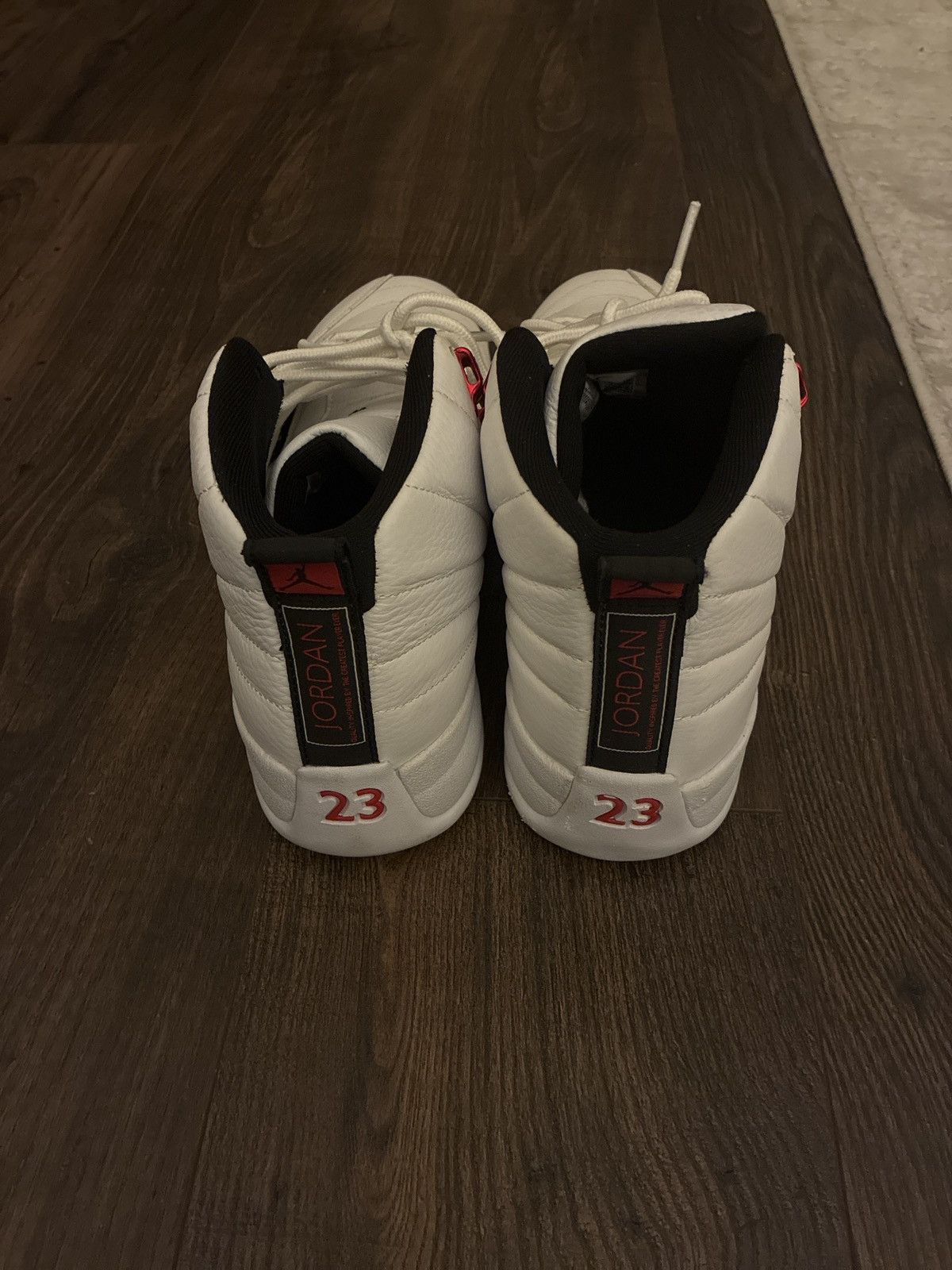 Jordan Brand Air Jordan 12 Retro “Rising Sun” White Red Size US 12 / EU 45 - 2 Thumbnail