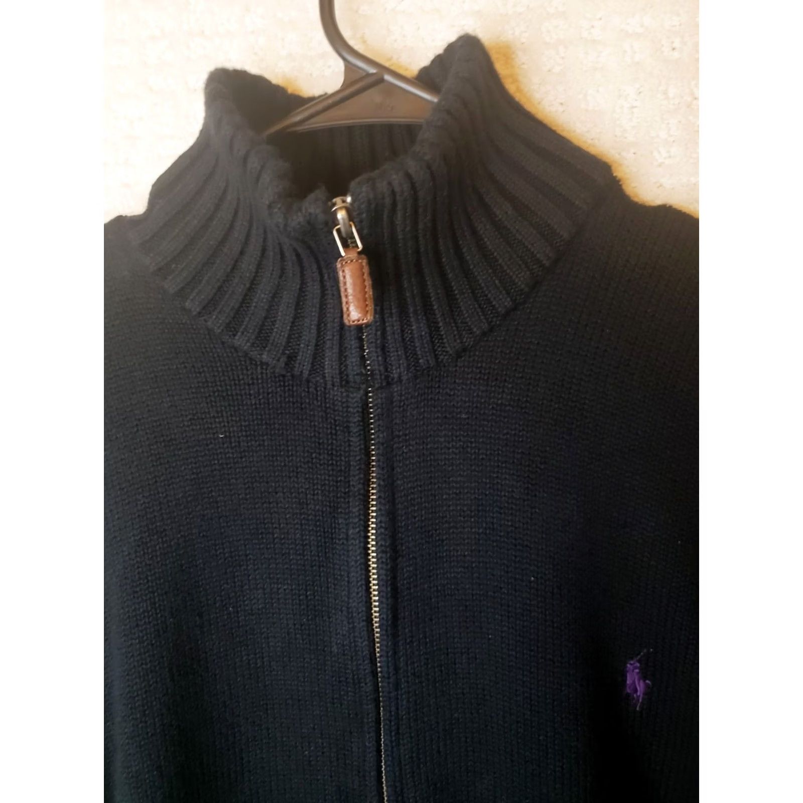 Polo Ralph Lauren Polo Ralph Lauren 1/4 Zip Sweater Mens XL Black Mock Neck Long Sleeve Knit Adult Size US XL / EU 56 / 4 - 4 Thumbnail