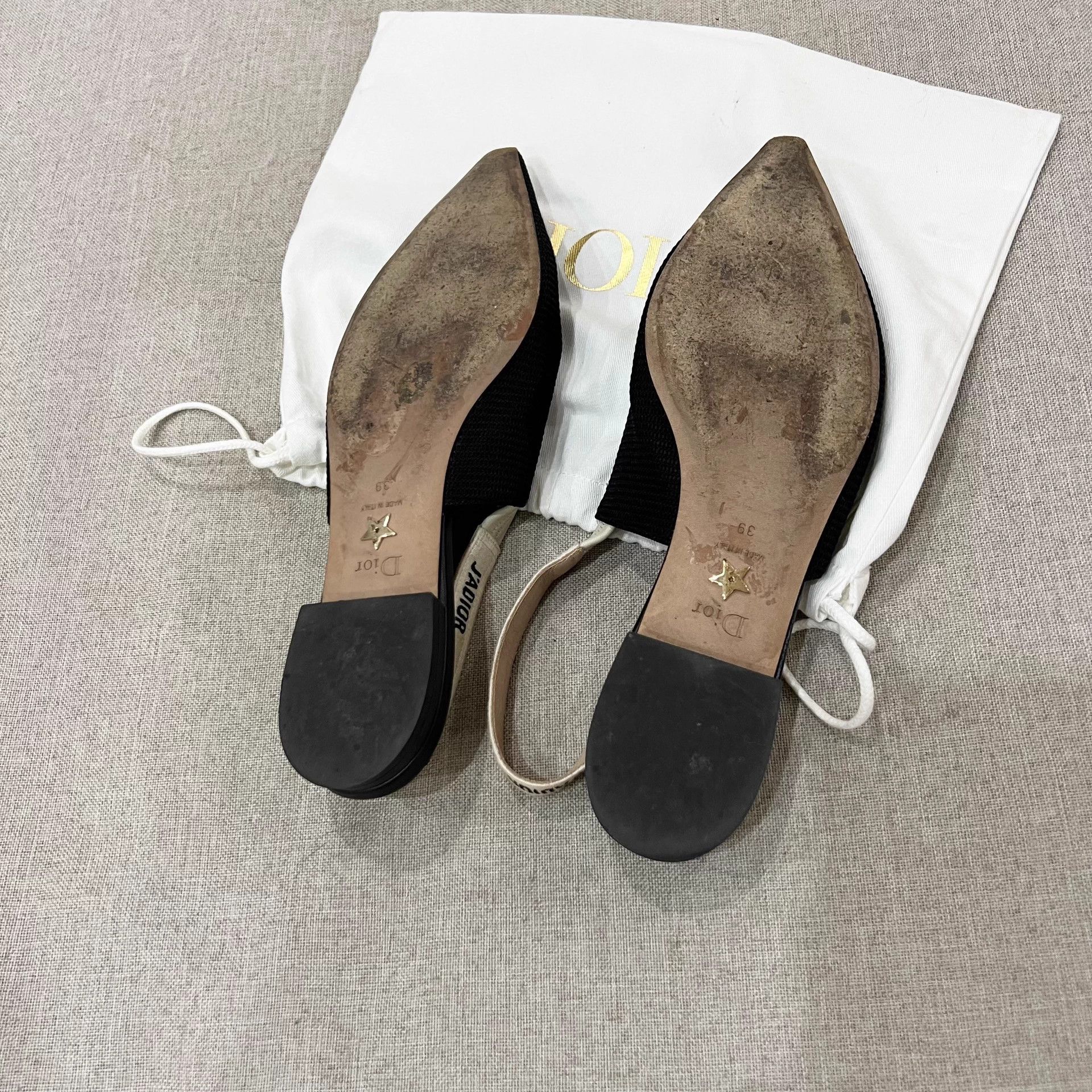 Dior Dior J'Adior Logo Strap Black Flats 39 Size US 8.5 / IT 38.5 - 6 Thumbnail