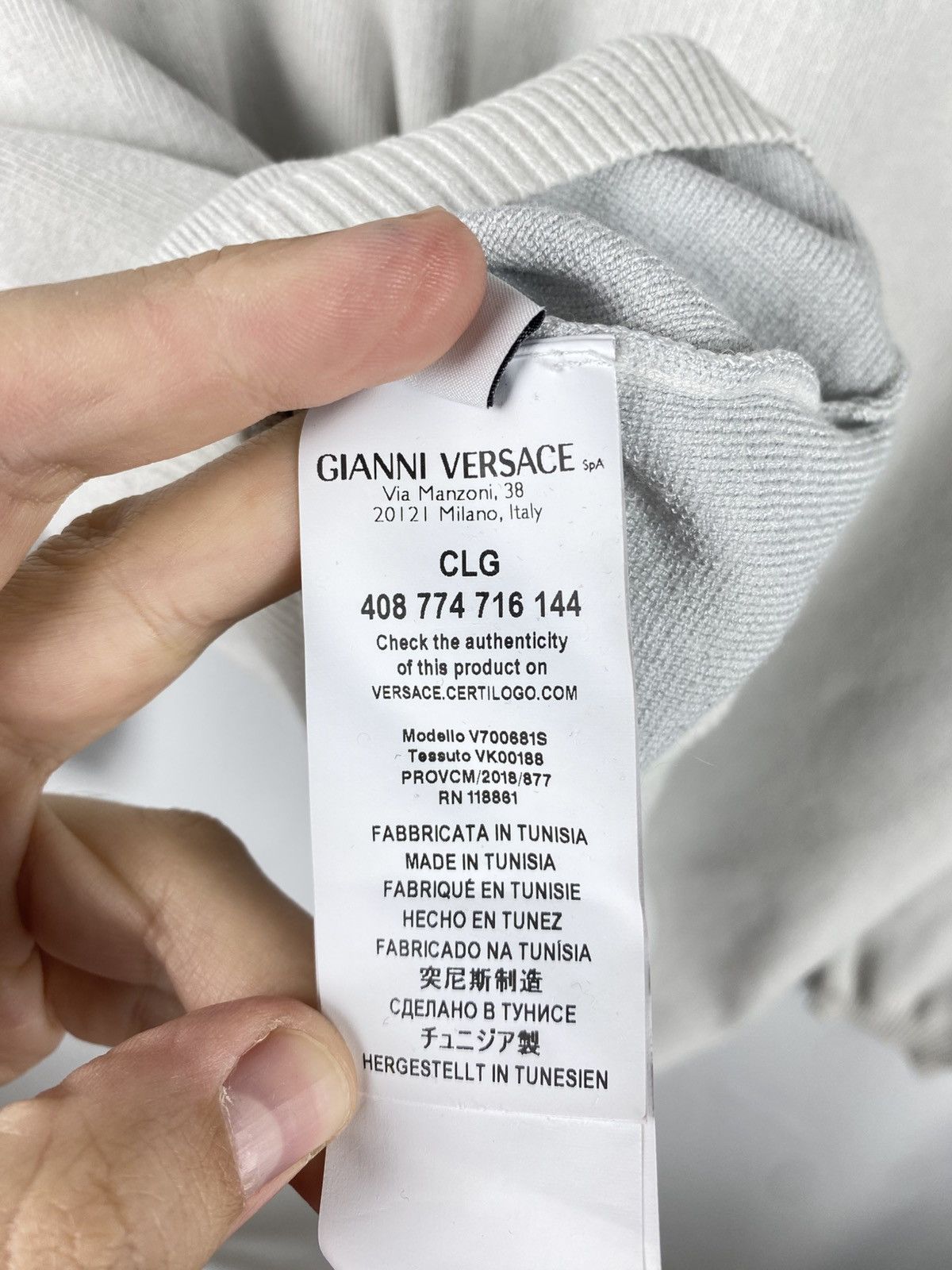 Versace Men Pullover Embroidered Knit Viscose size XXL