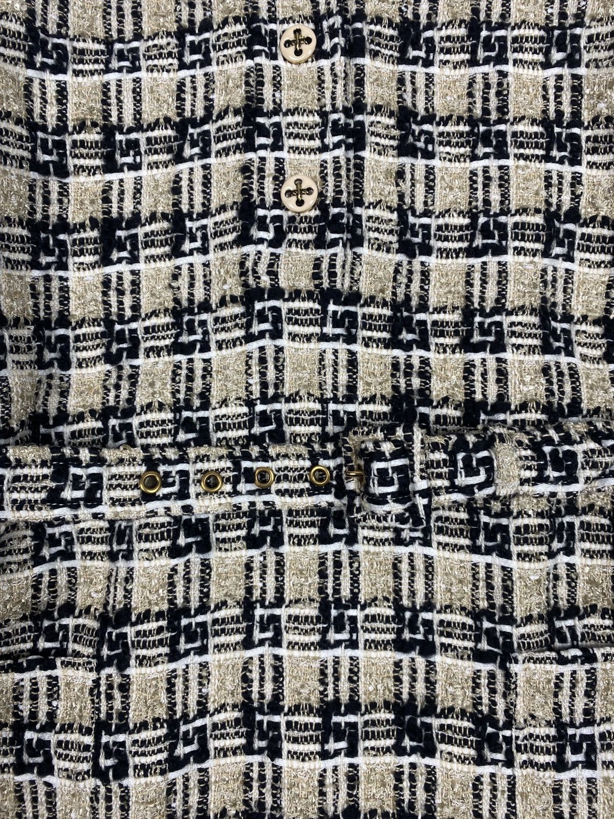 Gucci Gucci GG Monogram Tweed Belted Dress Size IT 42 Size M / US 6-8 / IT 42-44 - 9 Thumbnail