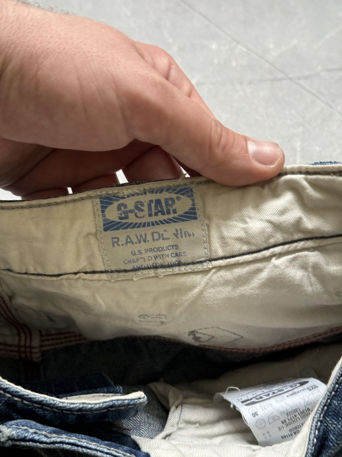 G-Star Vintage G-Star Raw Big Logo Back Buckle Denim Shorts Baggy Size US 34 / EU 50 - 9 Thumbnail