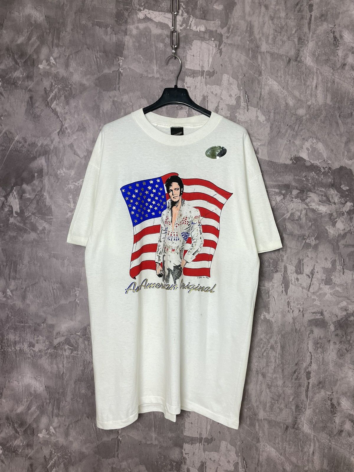 Band Tees × Vintage Vintage 1990 ELVIS PRESLEY Pop Band T Shirt Made In USA Size US L / EU 52-54 / 3 - 1 Thumbnail