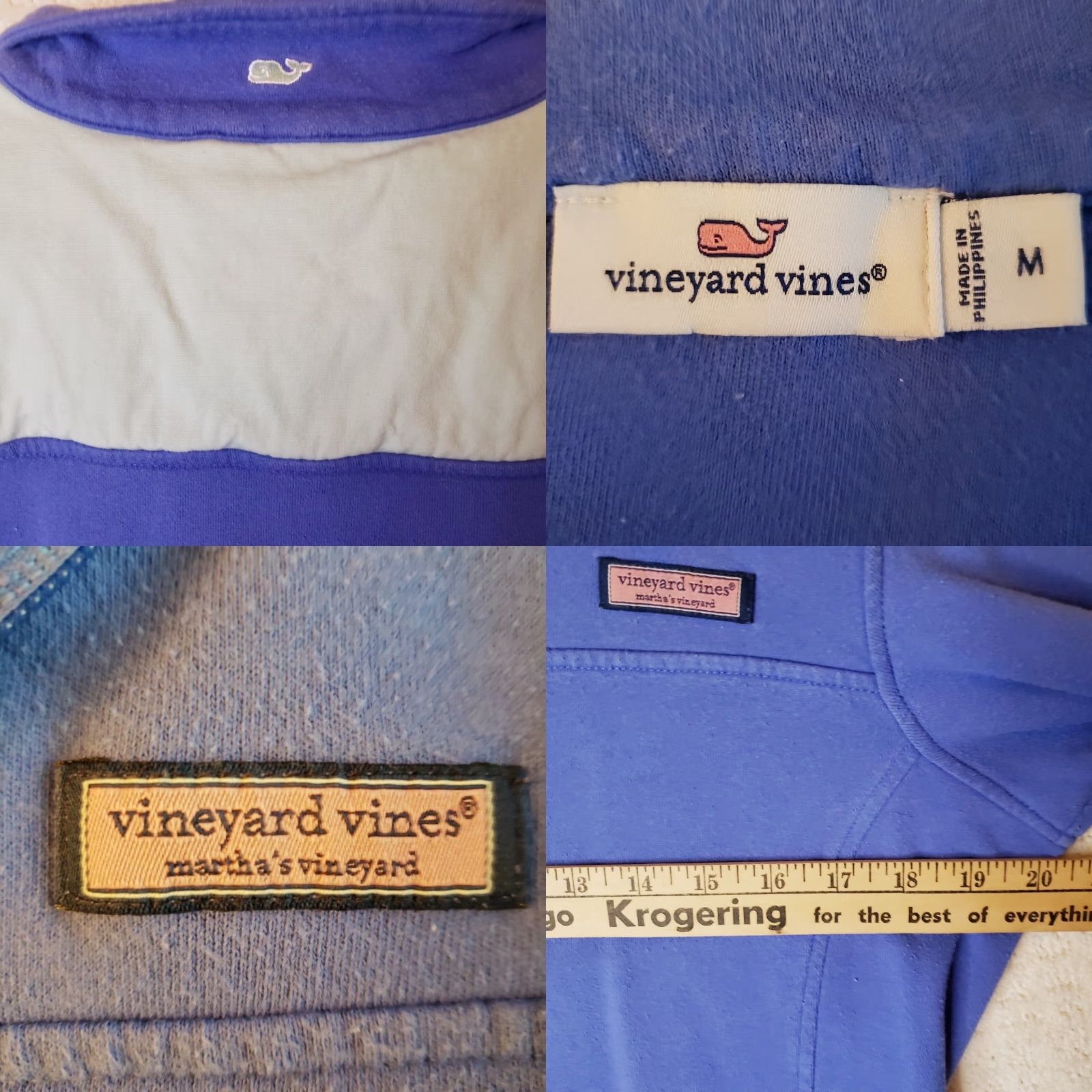 Vineyard Vines Vineyard Vines Pullover Sweatshirt 1/4 Zip Women’s M Blue Green Multicolor Pullover Sweatshirt Womens M Size M / US 6-8 / IT 42-44 - 8 Thumbnail