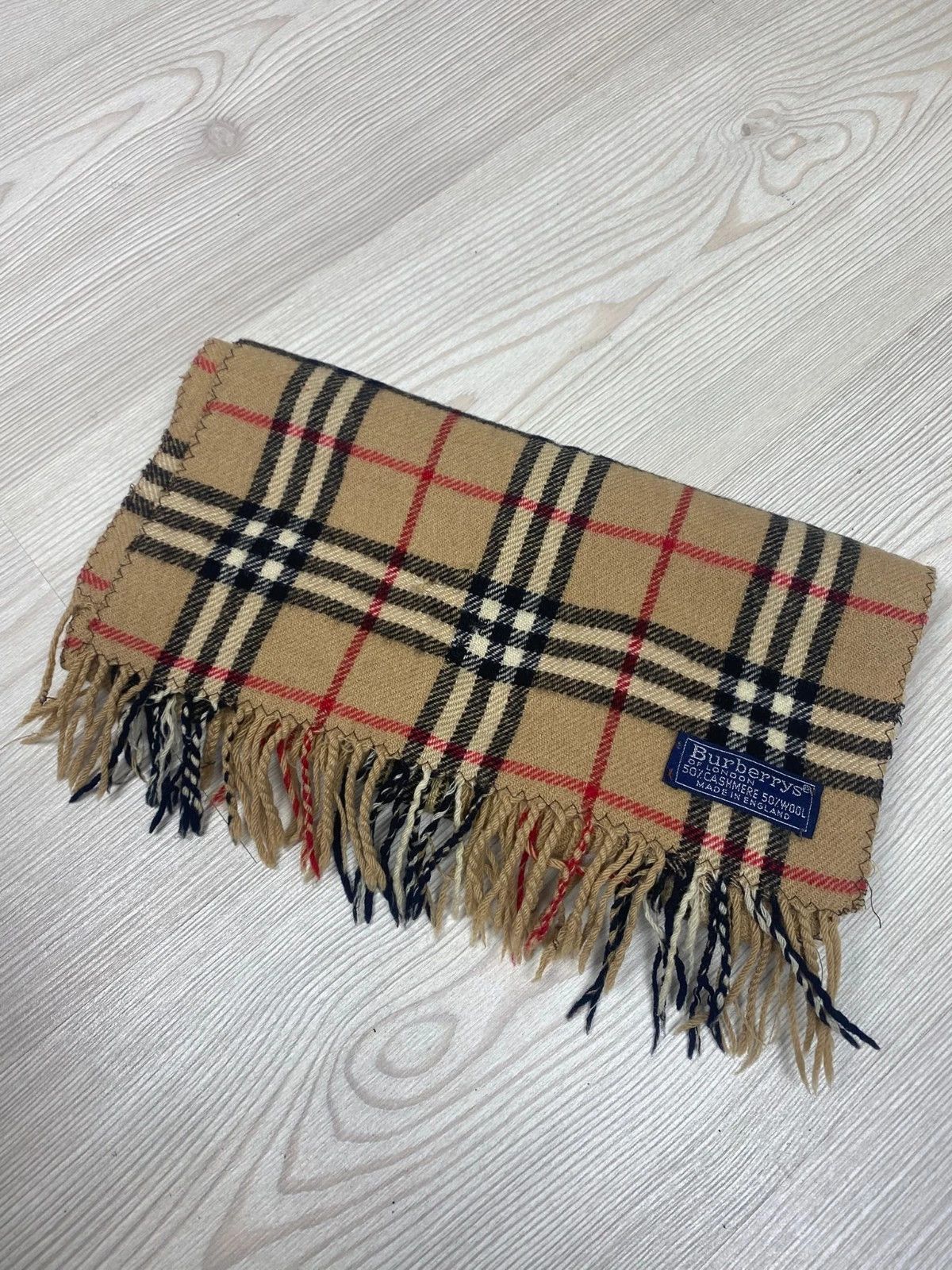 Burberry Burberry London Scarf Nova Check - 50% Cashmere 50% Wool Size ONE SIZE - 2 Thumbnail