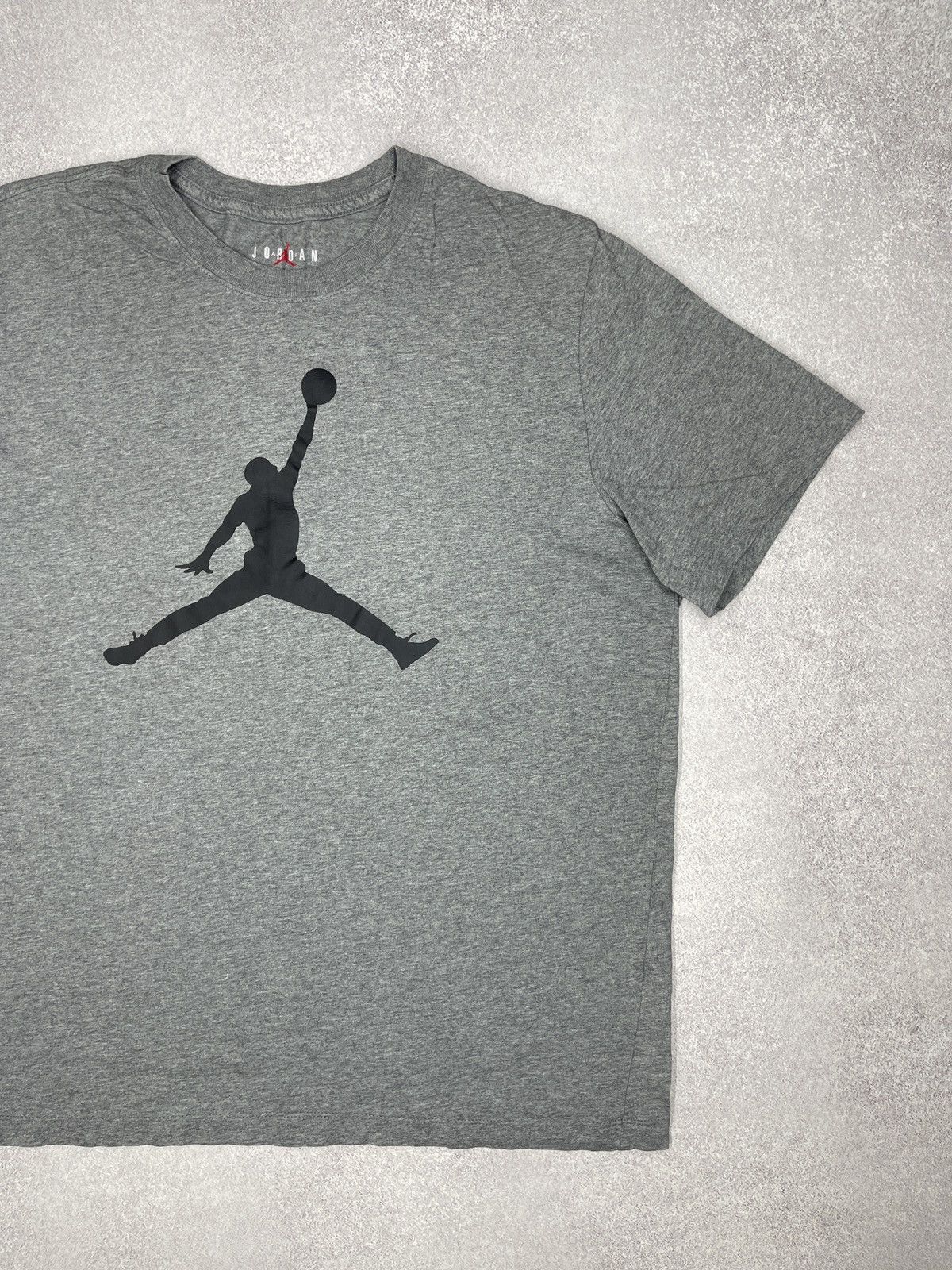 Jordan Brand Mens Jordan JumpMan T Shirt Grey Big Logo Nike Y2K TECH ACG Size US XL / EU 56 / 4 - 3 Thumbnail