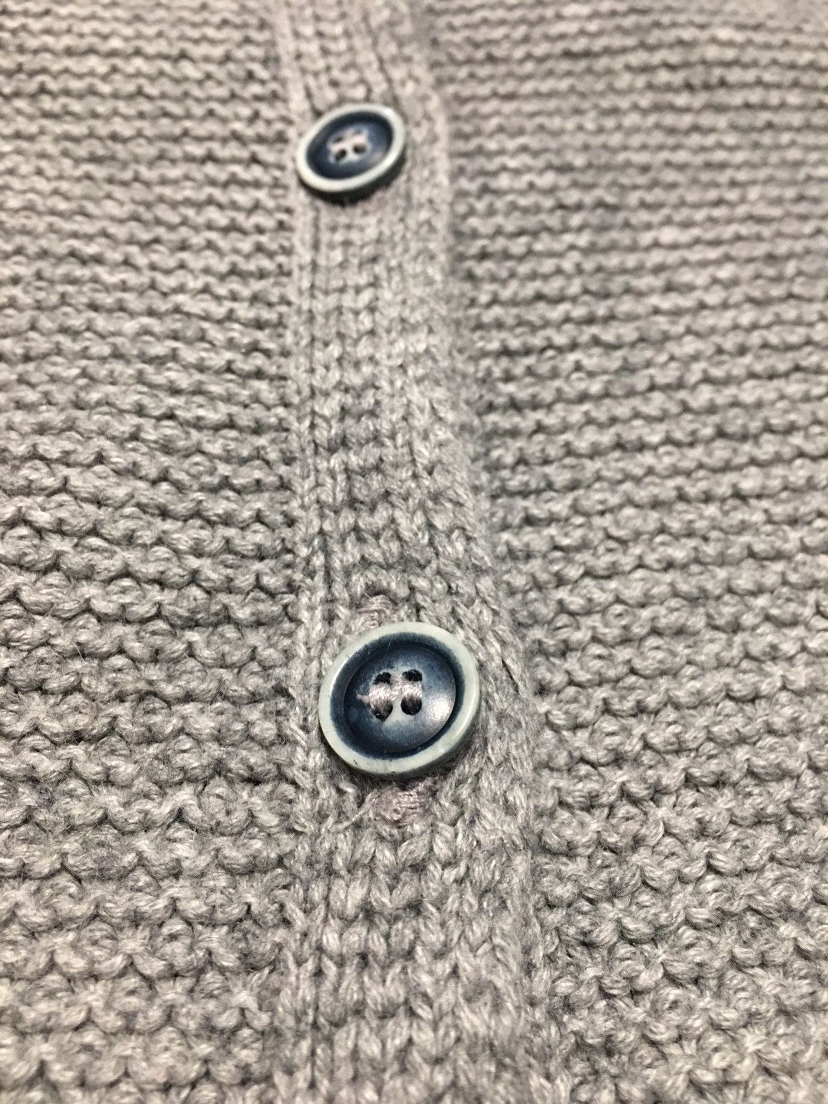 Inis Meain INIS MEAIN Grey Cotton Silk Knit Cardigan Sweater XL Size XL / US 12-14 / IT 48-50 - 11 Thumbnail