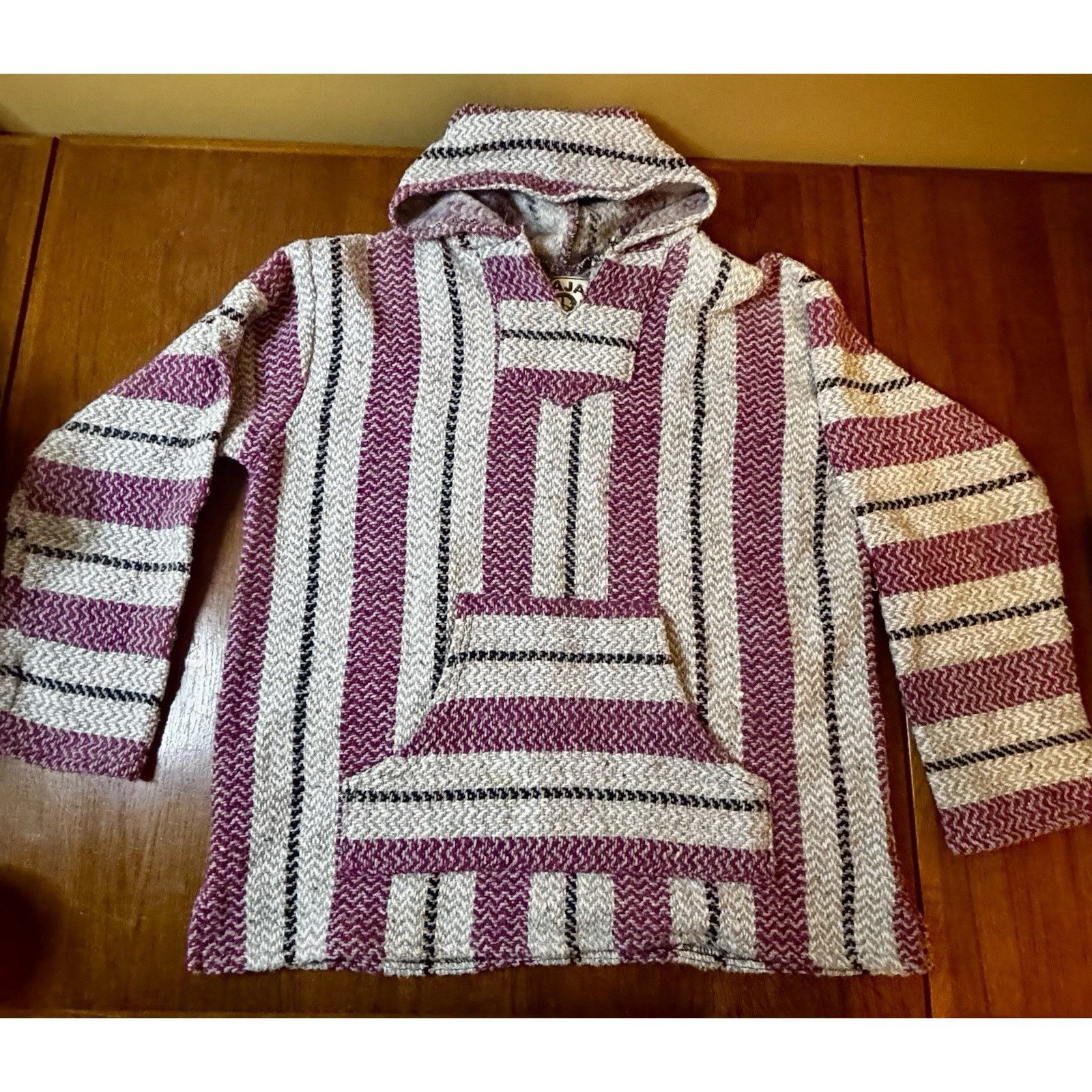 Baja Joe Pullover Hoodie Mens Size XL Mexican Blanket Hoodie Surf Size US XL / EU 56 / 4 - 1 Thumbnail