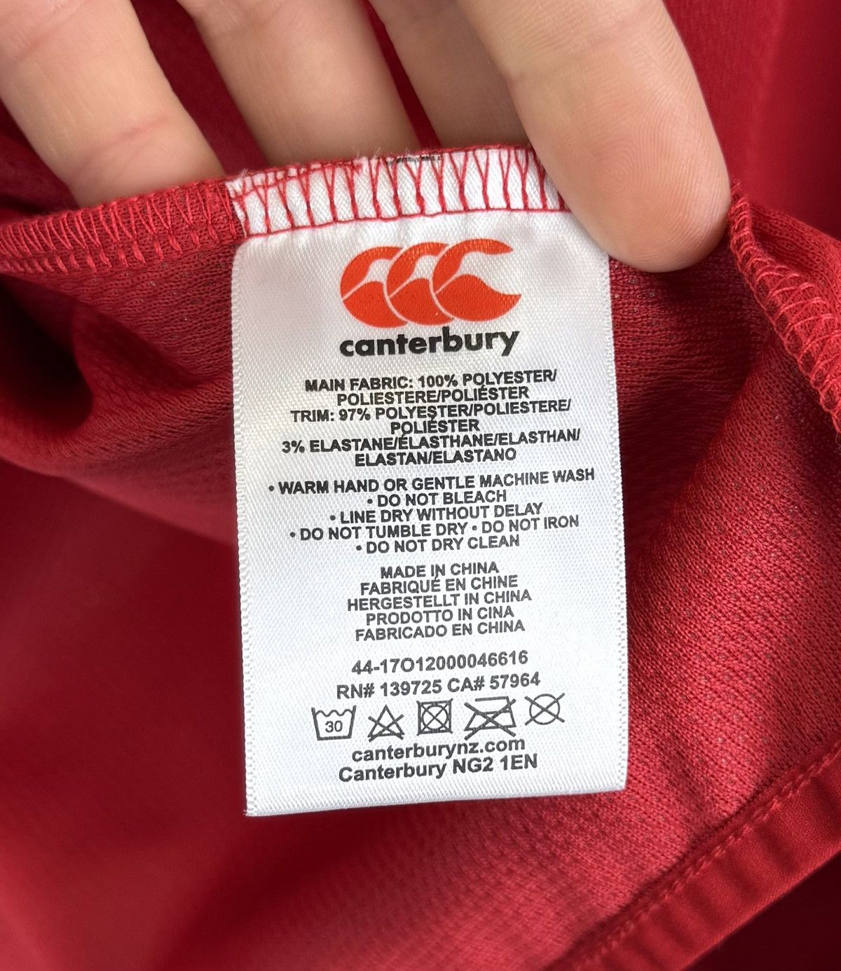 Canterbury of New Zealand Canterbury British and Irish Lions Rugby Anthem Jacket Red Size US L / EU 52-54 / 3 - 10 Thumbnail