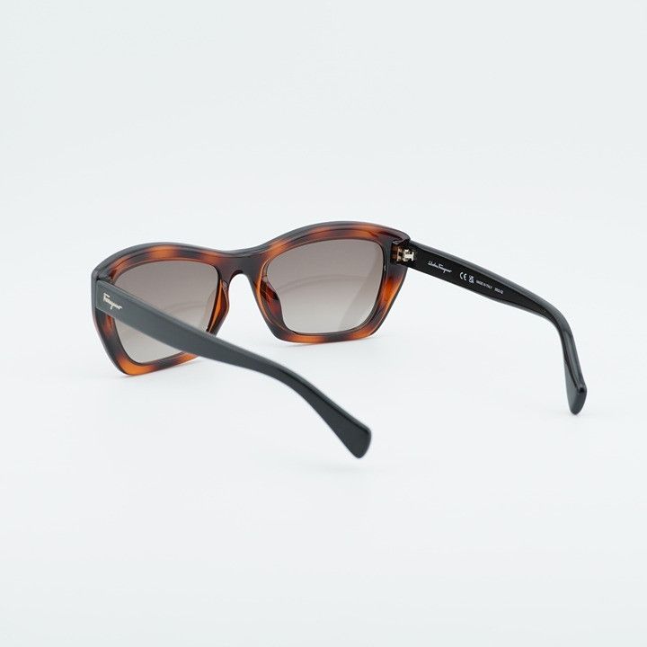 Salvatore Ferragamo Salvatore Ferragamo SF958S 214 Sunglasses Havana Rectangle Size ONE SIZE - 4 Thumbnail