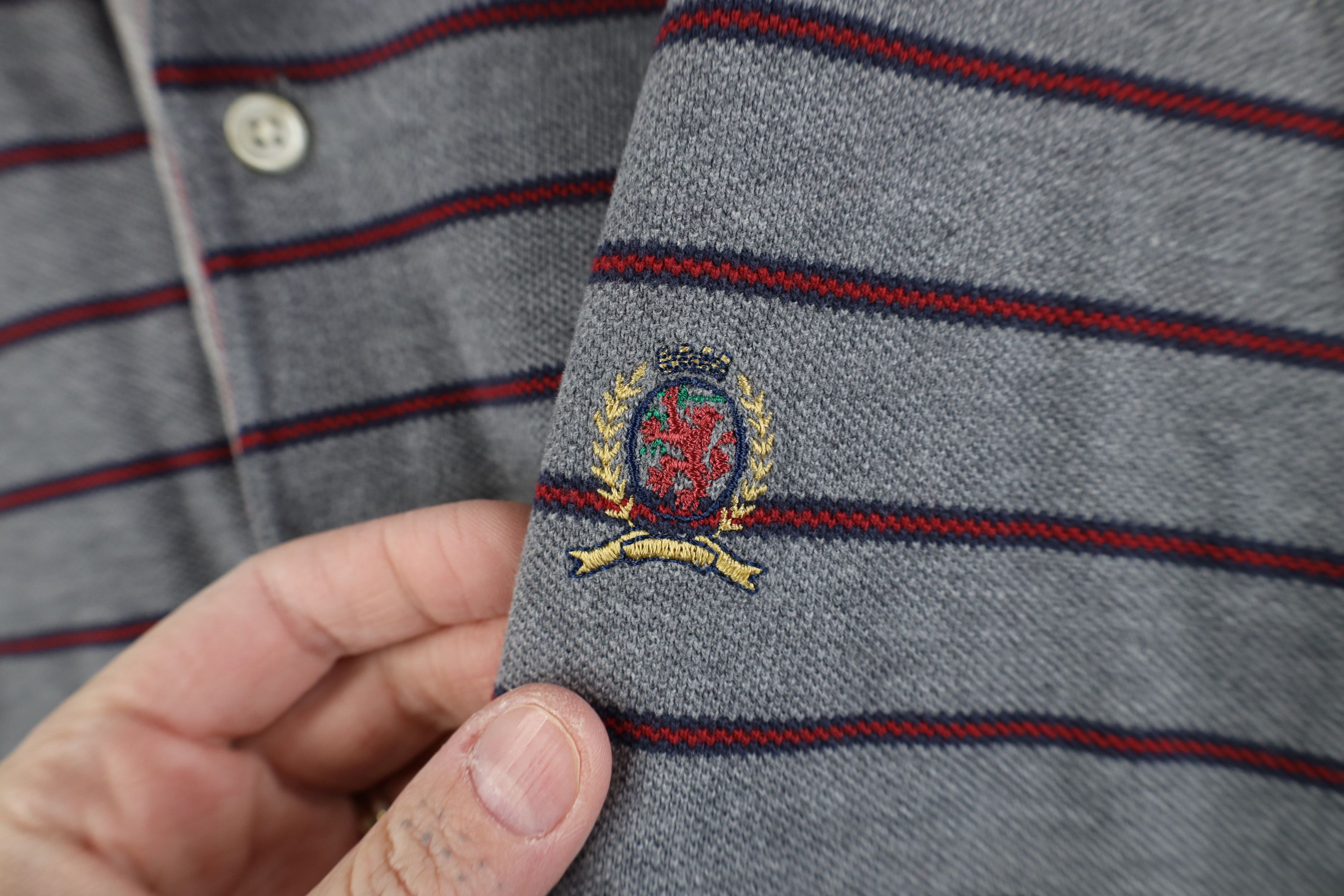 Tommy Hilfiger Vintage 90s Tommy Hilfiger Long Sleeve Rugby Polo Size US XXL / EU 58 / 5 - 4 Thumbnail