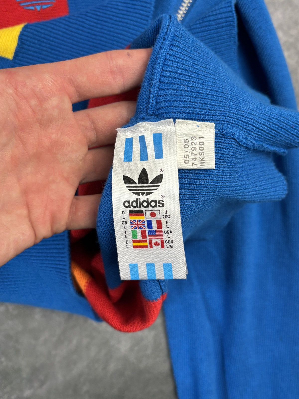 Adidas × Vintage 2005 Adidas Carlo Gruber Track Jacket 2000s VIntage Knit Top Size US L / EU 52-54 / 3 - 7 Thumbnail