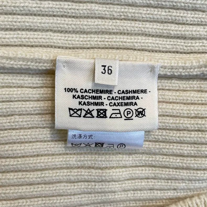 Hermes Hermes Cream Knit Sweater, 100% Cashmere Size XS / US 0-2 / IT 36-38 - 6 Thumbnail