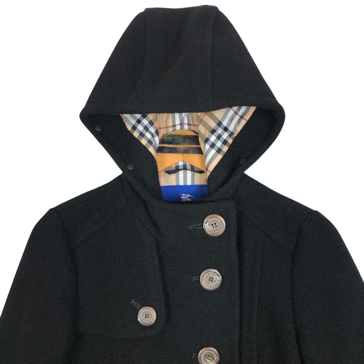 Burberry Burberry London Blue Label Hooded Peacoat Size XS / US 0-2 / IT 36-38 - 6 Thumbnail