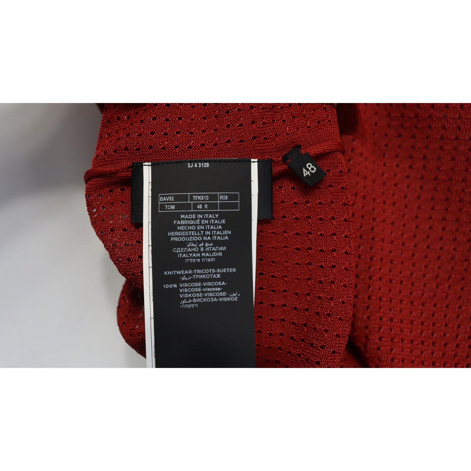 Tom Ford o1rshd1 Canotta Top Tank in Red Size US M / EU 48-50 / 2 - 13 Thumbnail